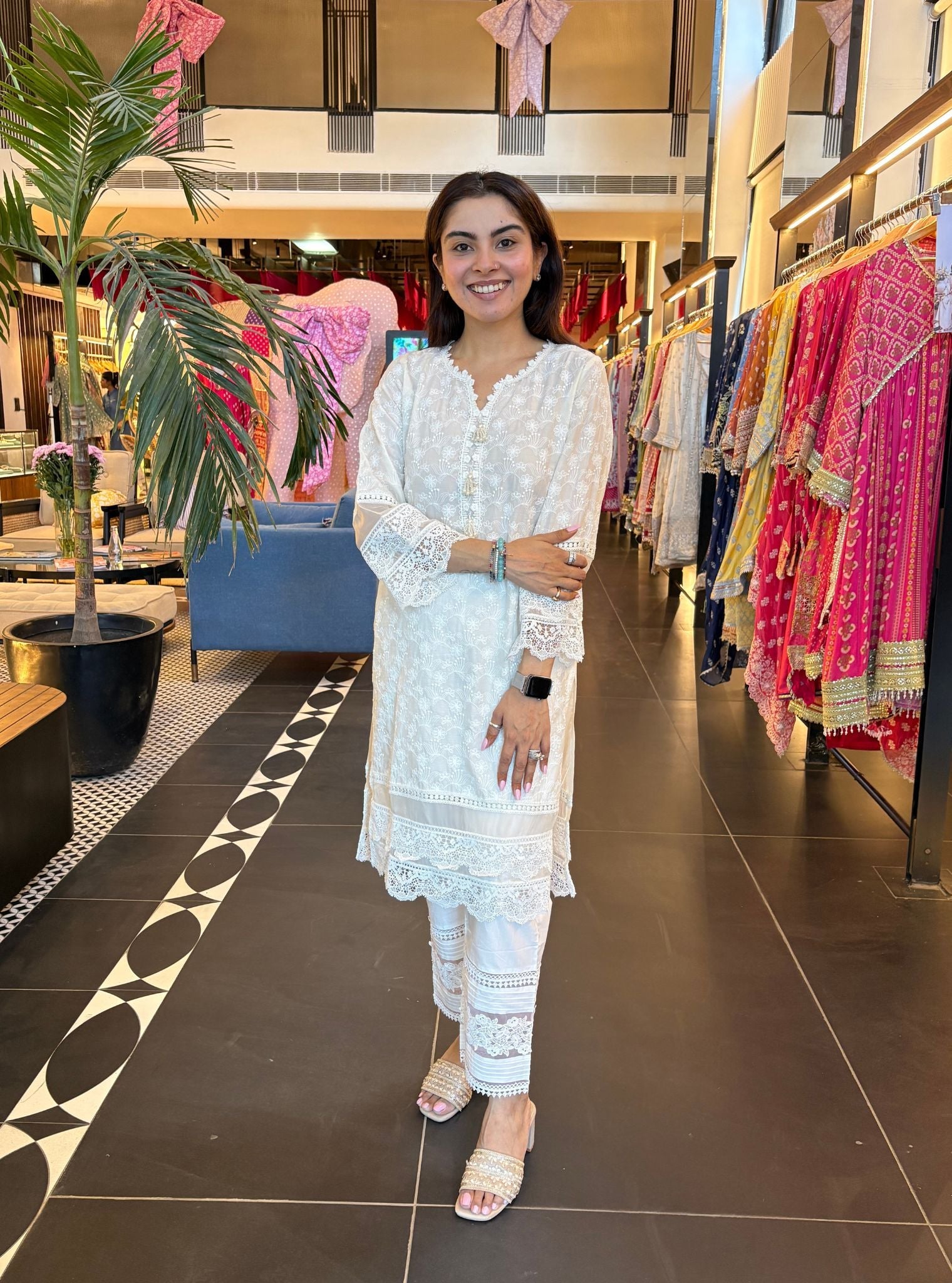 Ivy Supima Cotton White Kurta Set