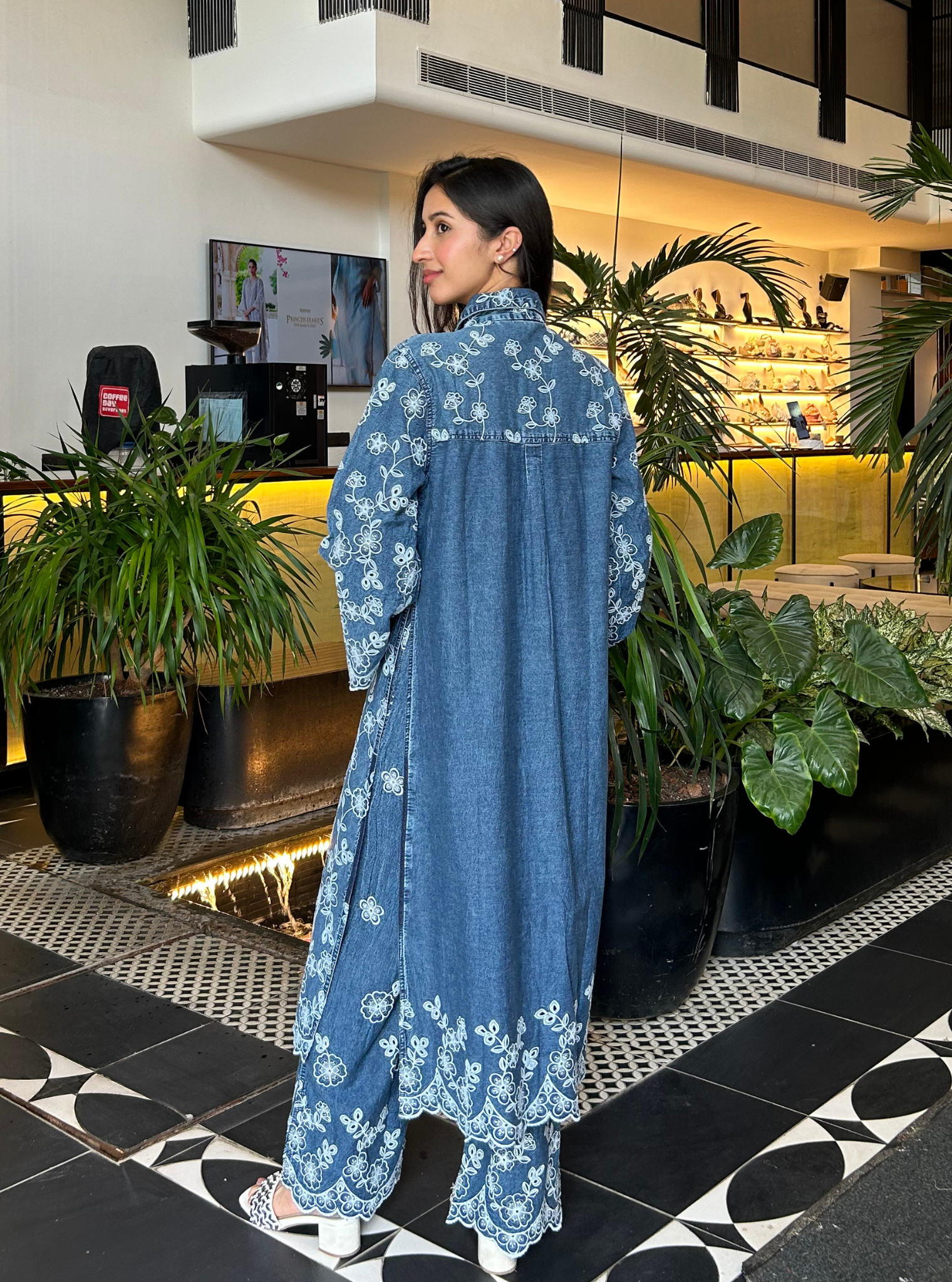 Ondra Denim Blue Kurta Set