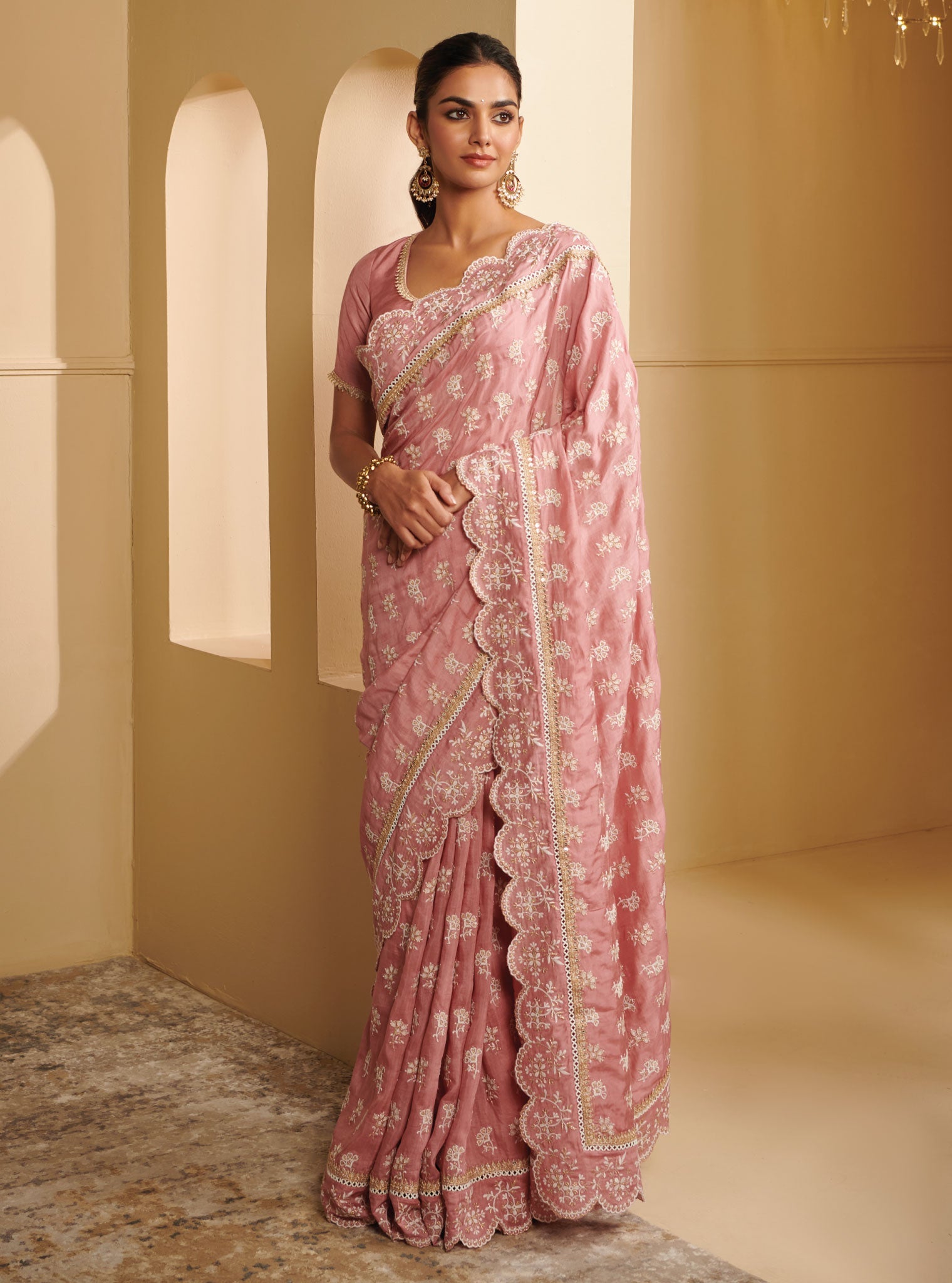 Nirvana Silk Mauve Saree