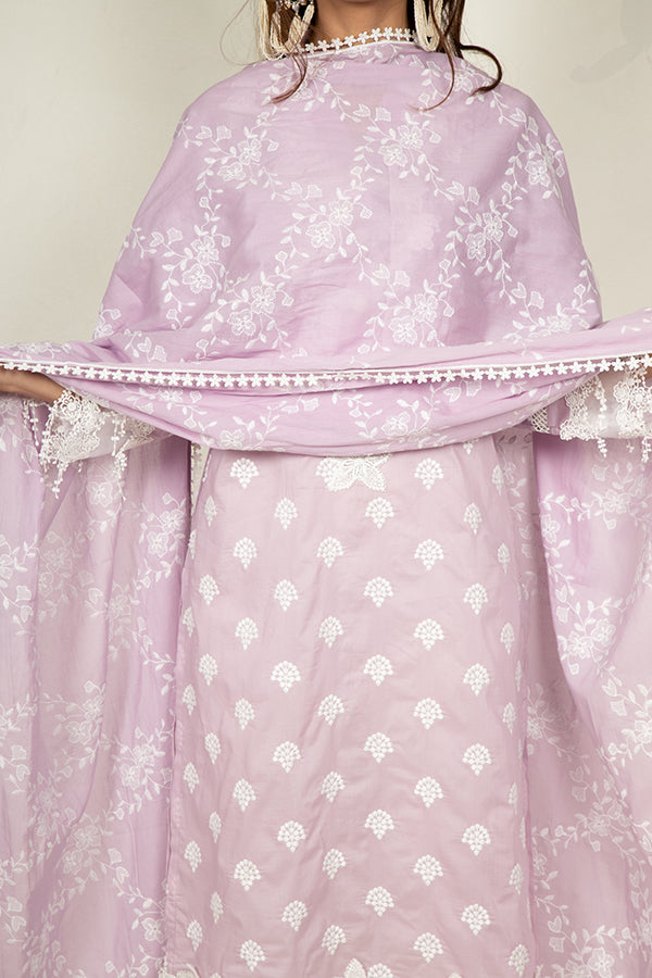 Heather Kurta and Fringe Pyajama