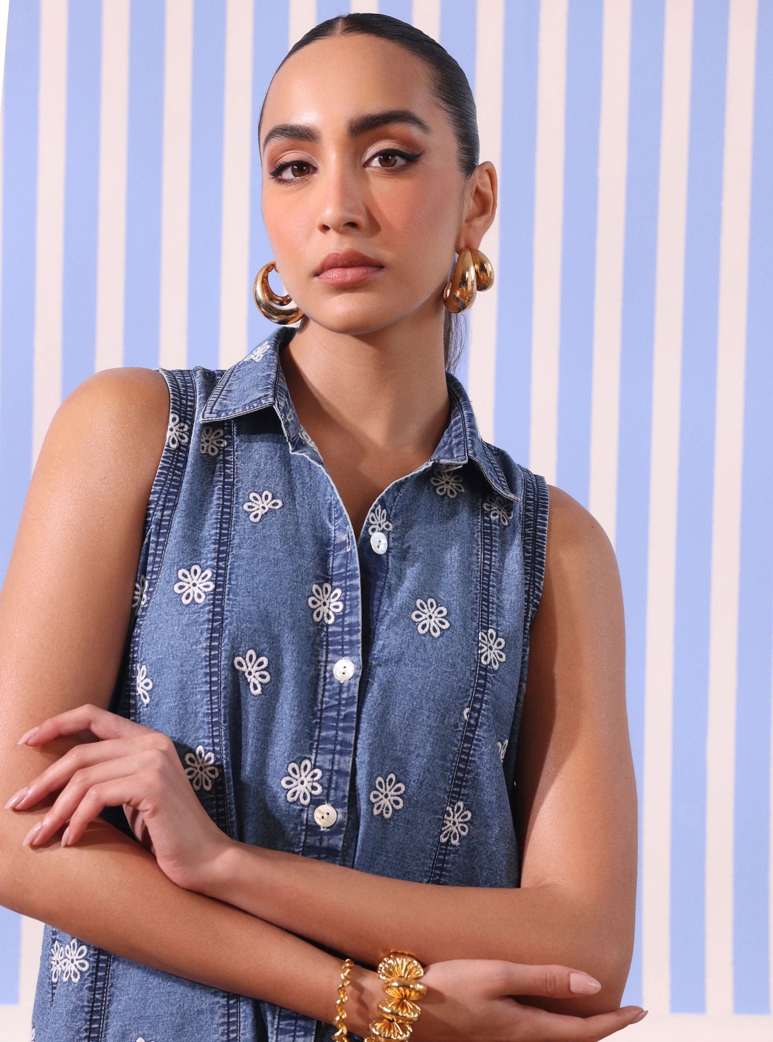 Lavinia Denim Blue Dress