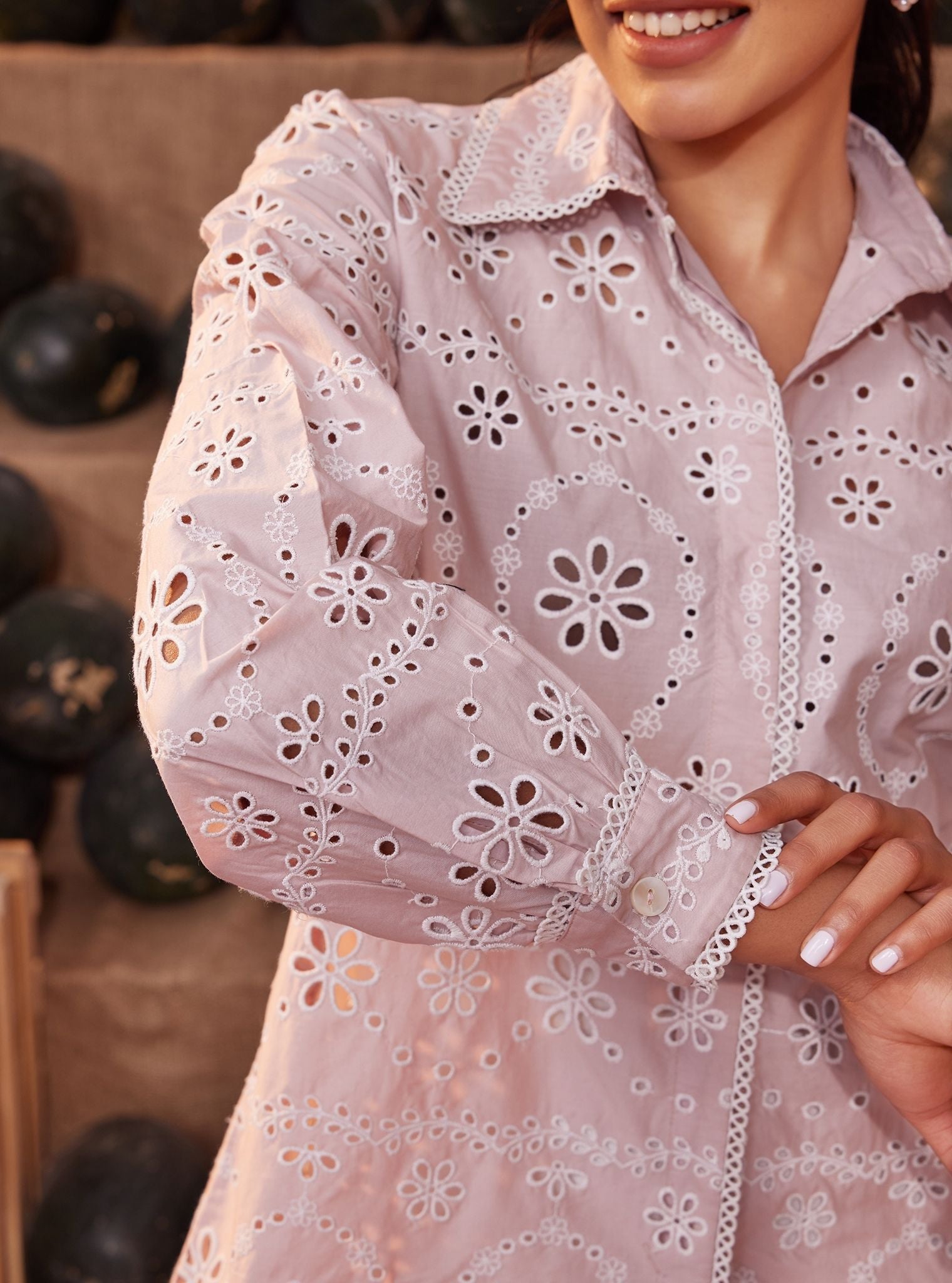Sia Iconic Cotton Dusty Pink Shirt