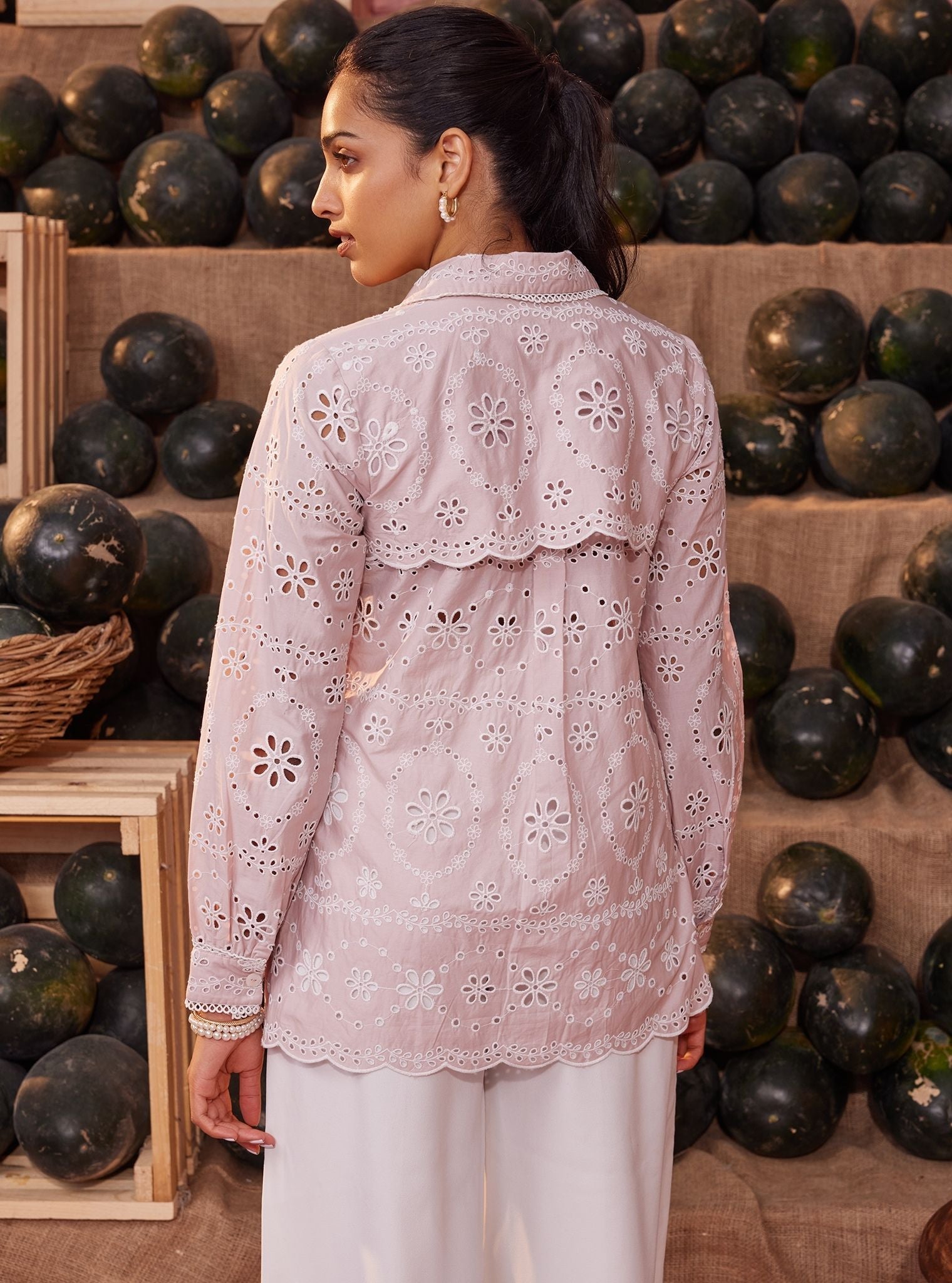 Sia Iconic Cotton Dusty Pink Shirt