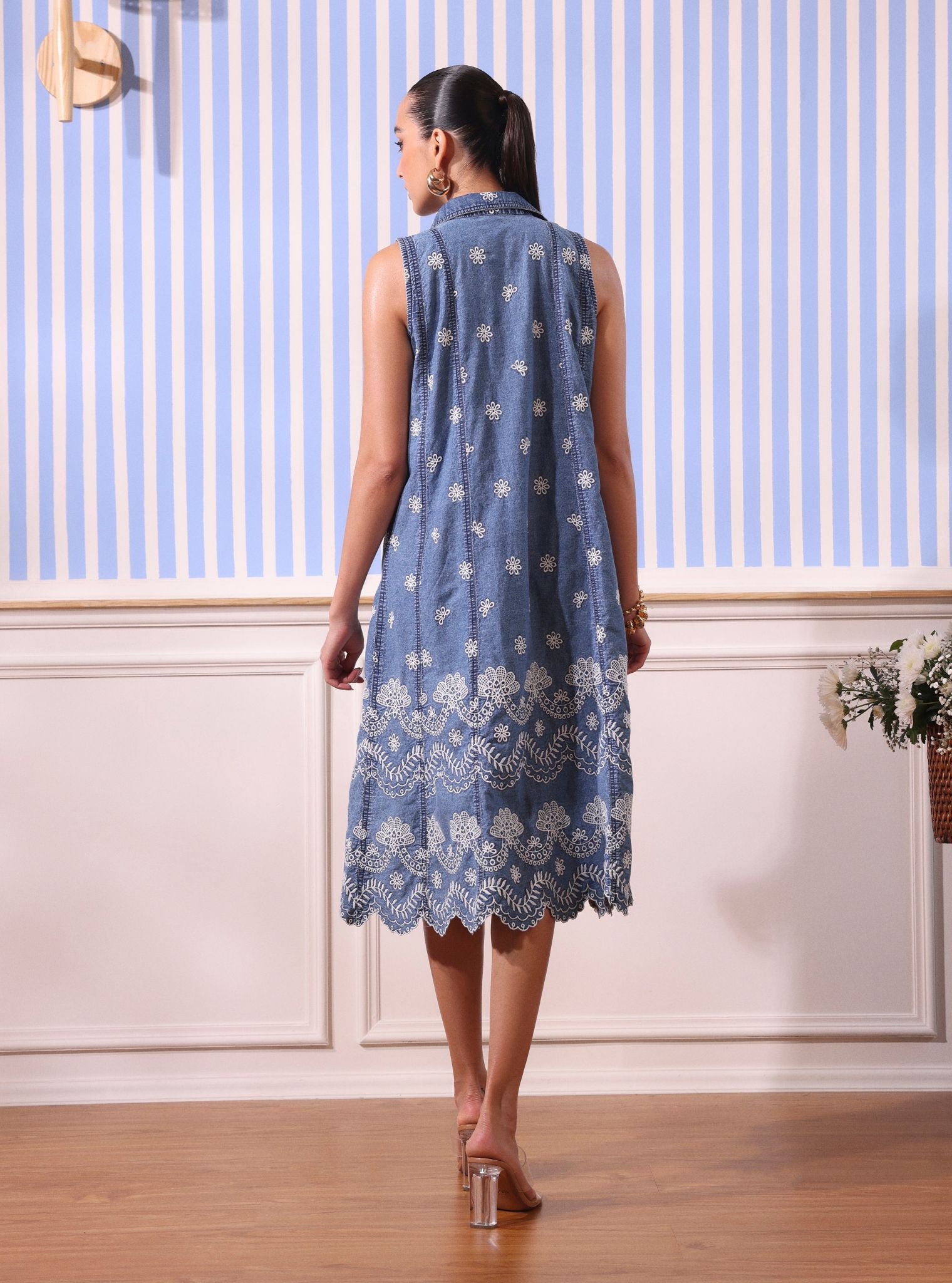 Lavinia Denim Blue Dress