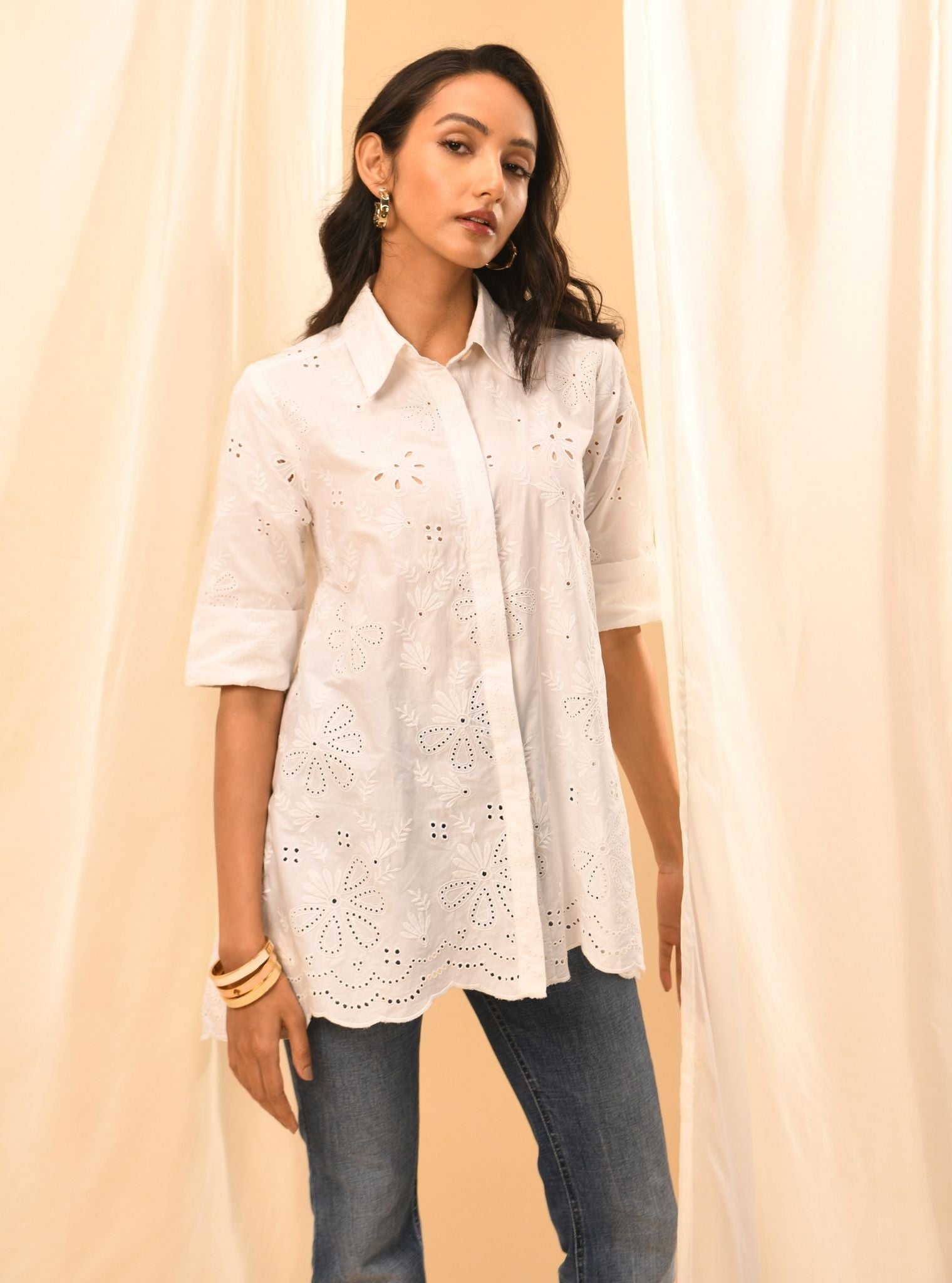 Chiara Iconic Supima Cotton White Shirt