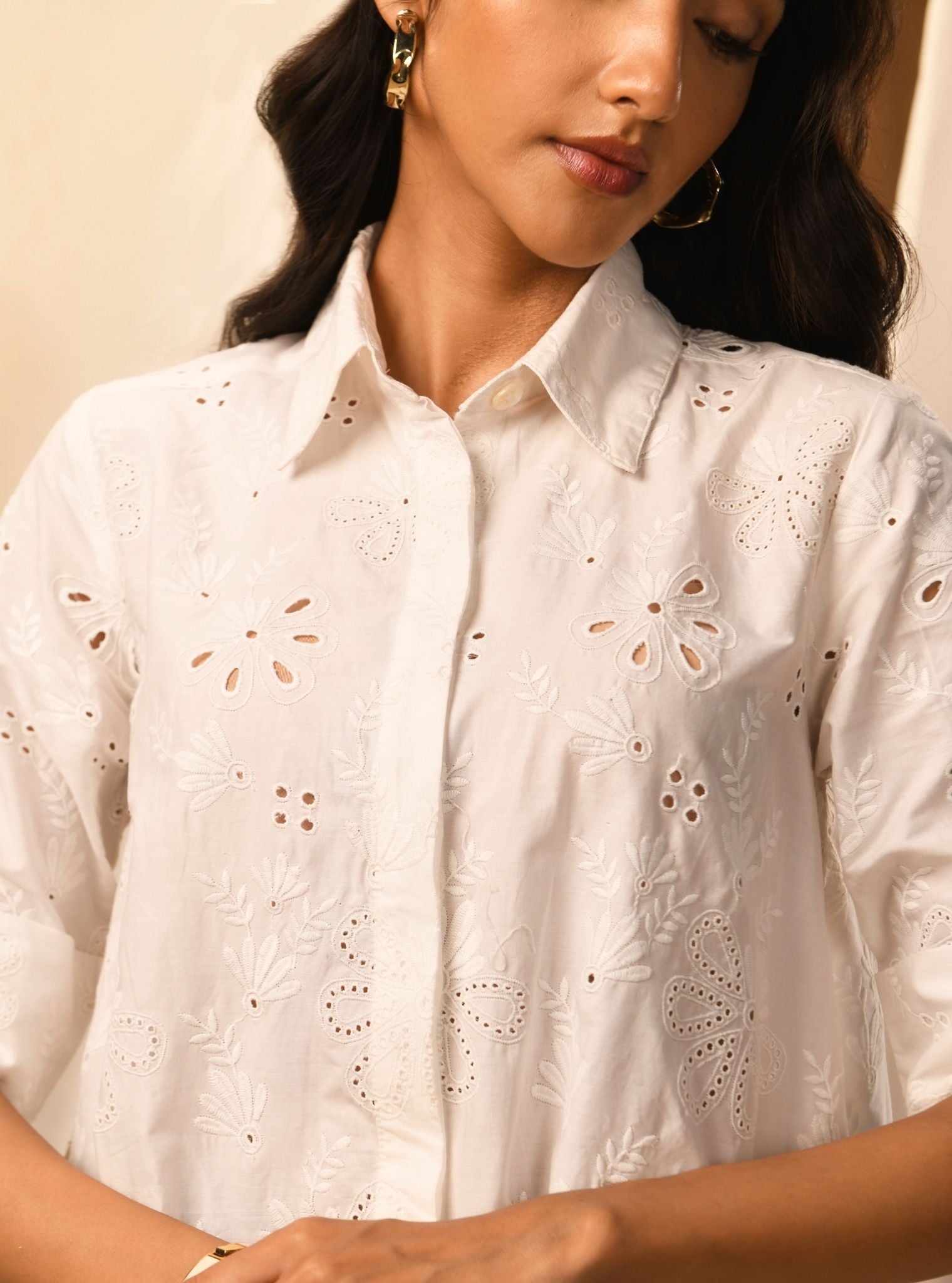 Chiara Iconic Supima Cotton White Shirt