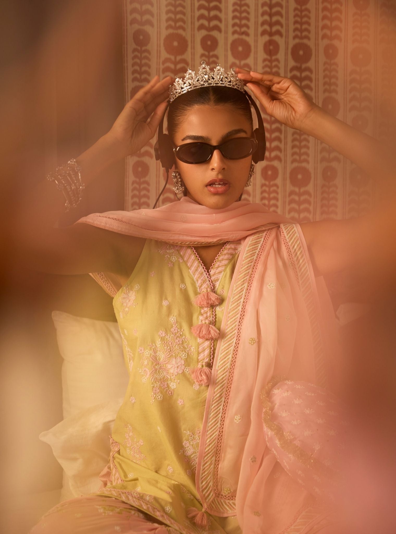 Liva Supima Cotton Lime Kurta Set