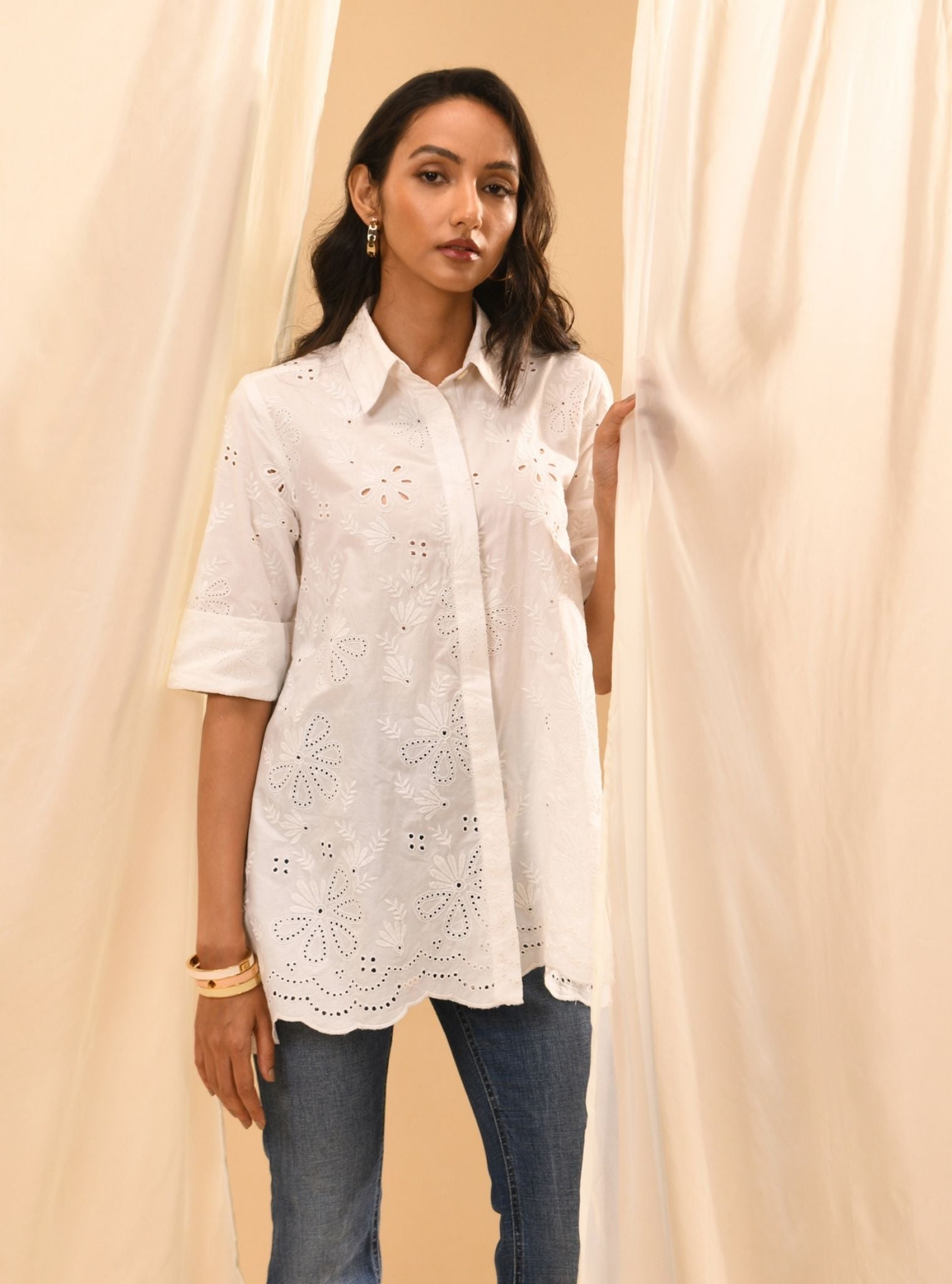 Chiara Iconic Supima Cotton White Shirt