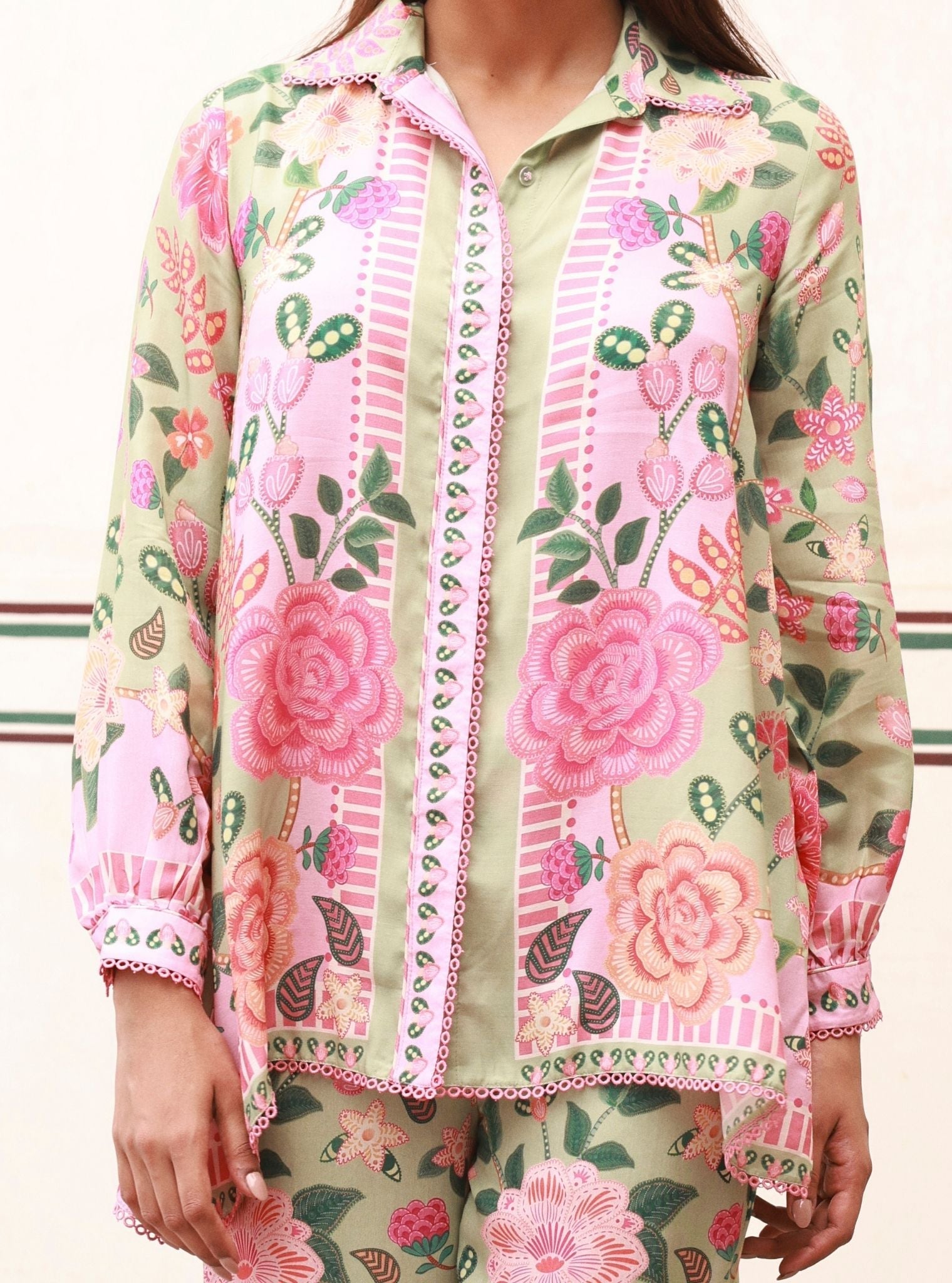 Raisa Lawn Printed Green Co-ord Set