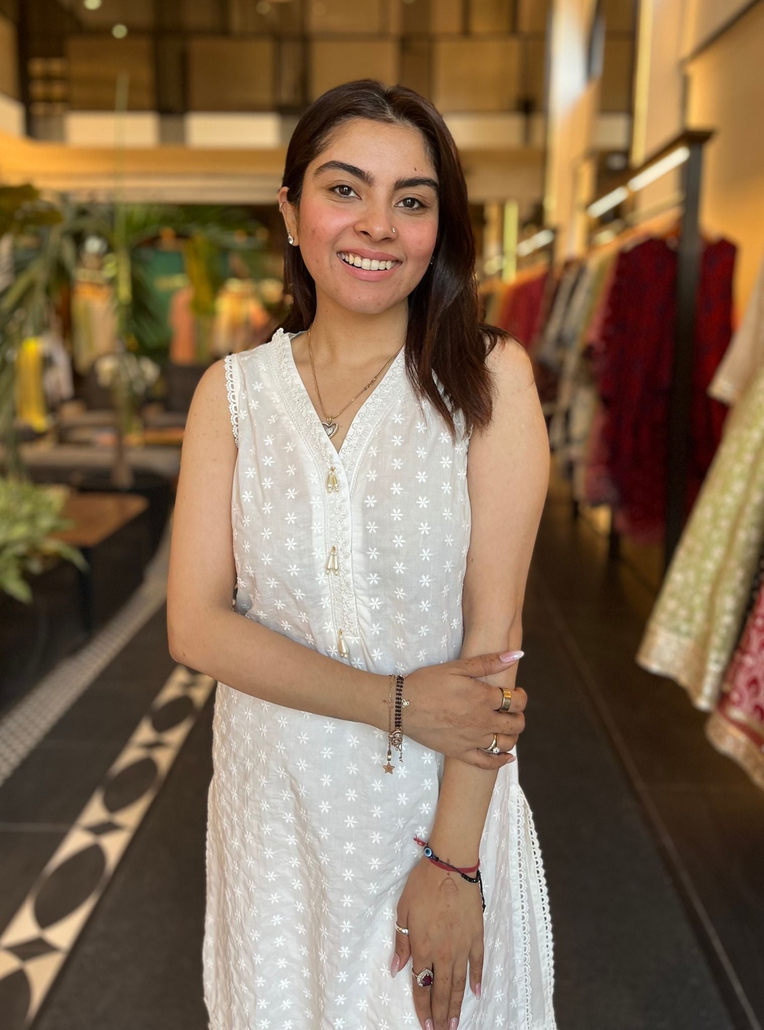 Juana Supima Cotton Kurta with Ruffle Pant Set