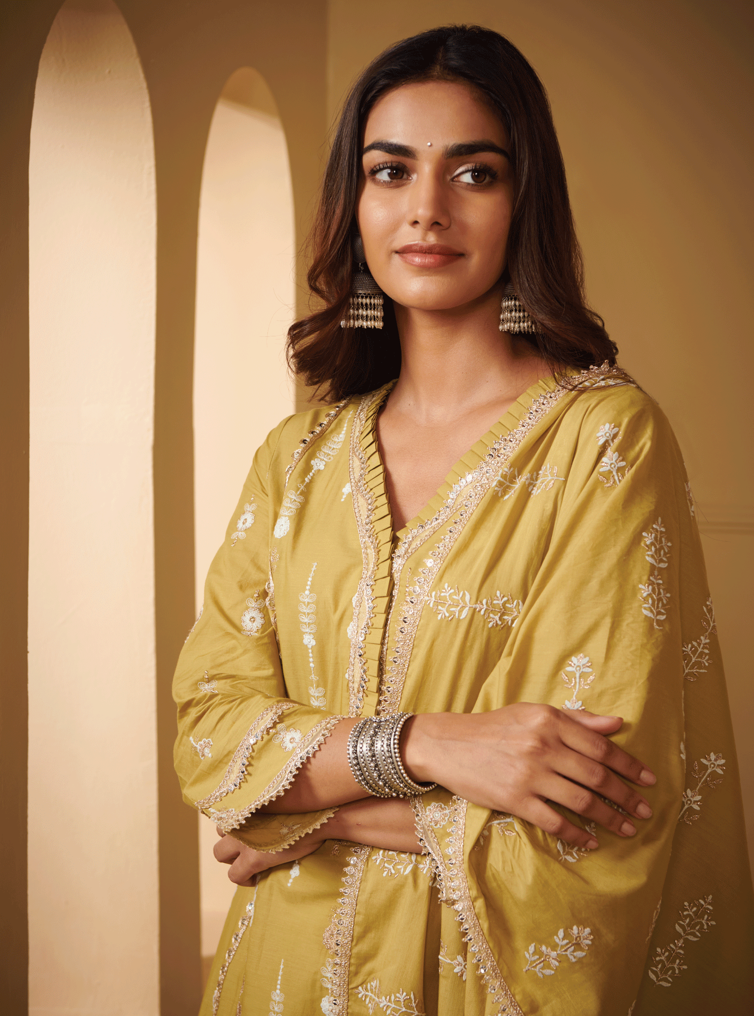 Beki Supima Cotton Green Kurta Set