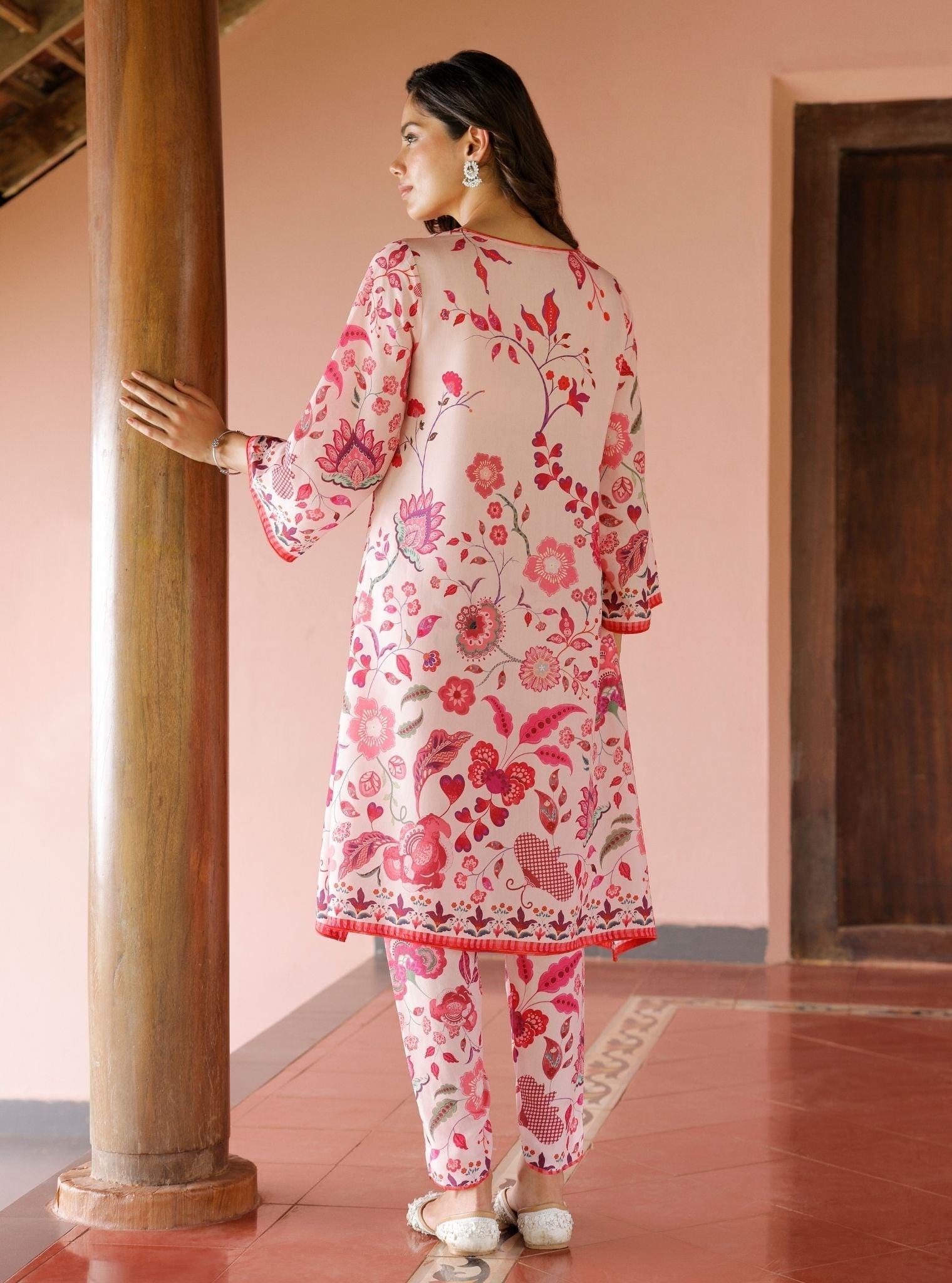 Mika Lawn Printed Off White Kurta Set