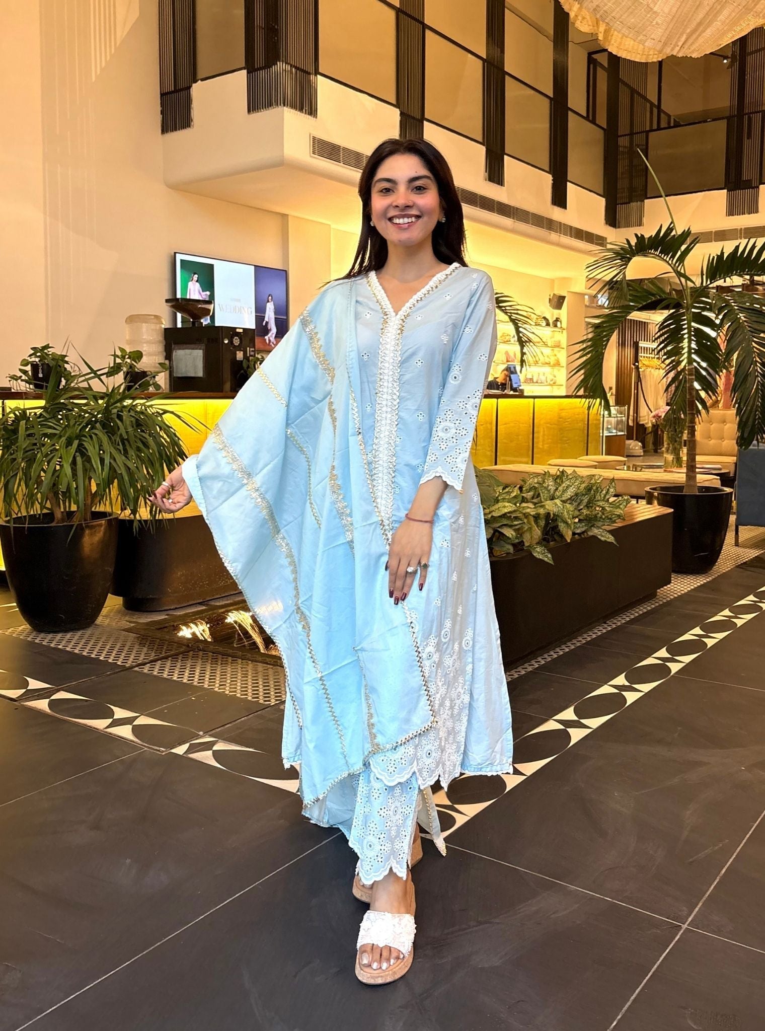 Ophelia Supima Cotton Kurta with Palazzo Set