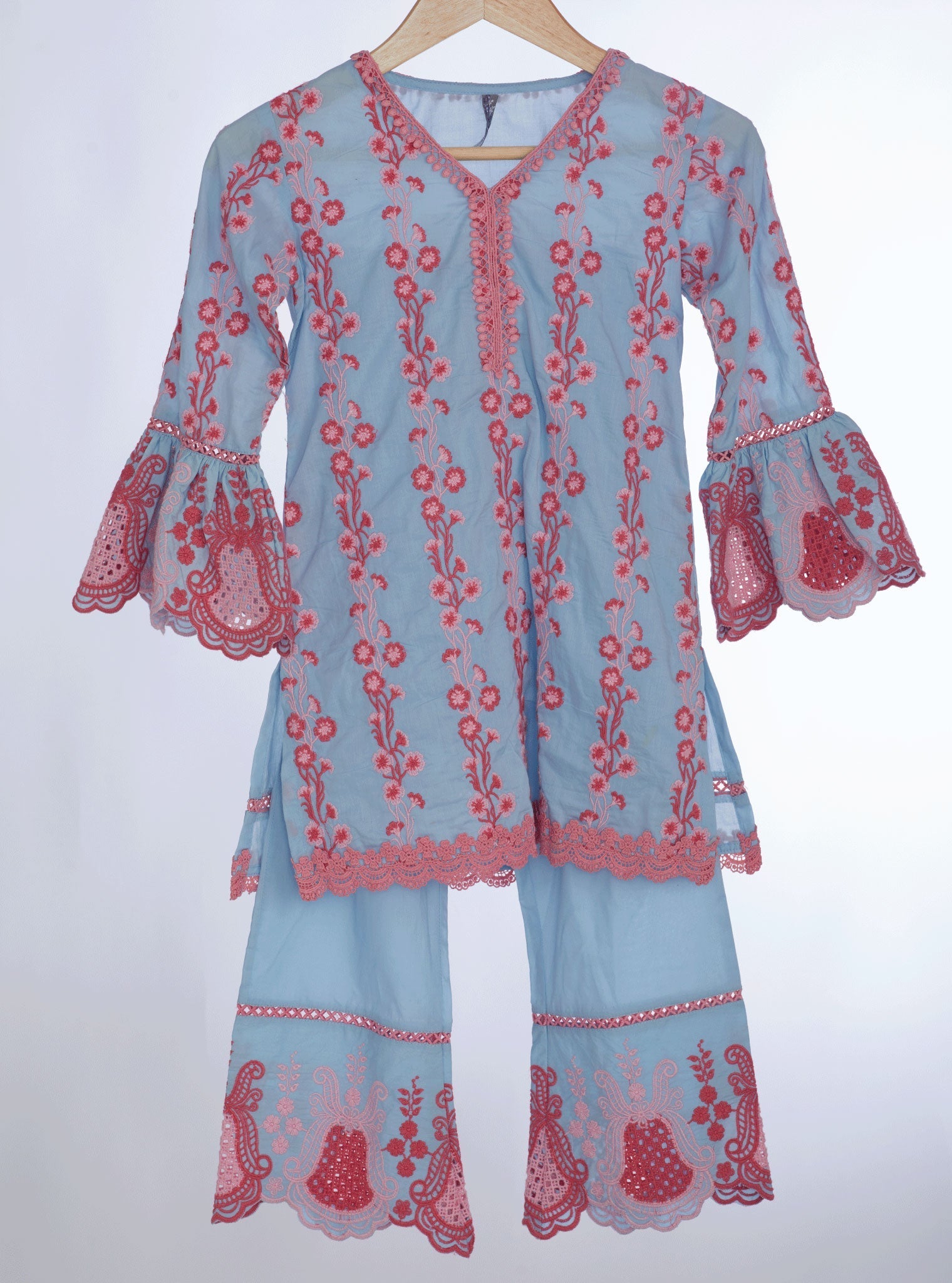 Cher Supima Cotton Light Blue Kurta