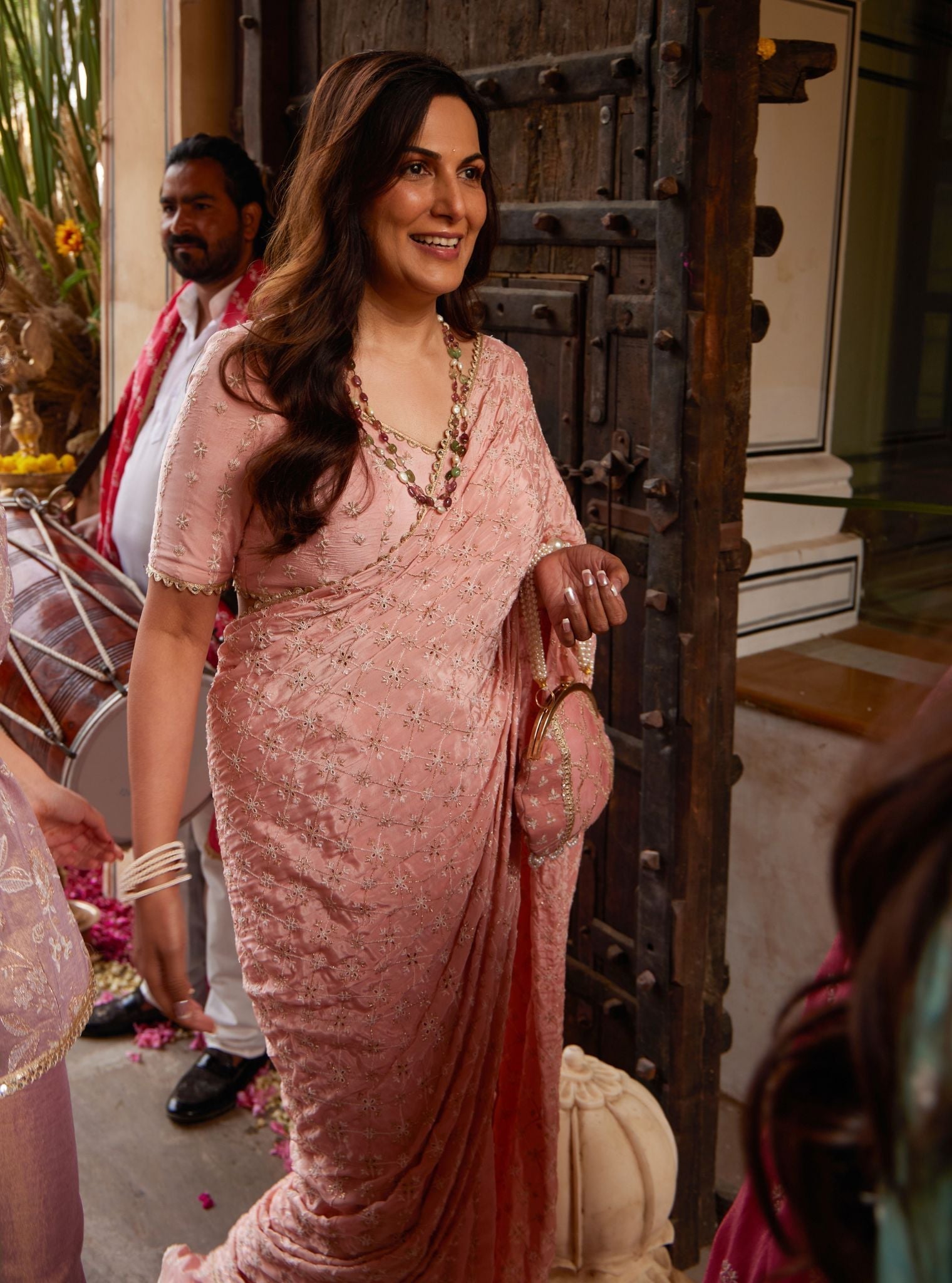 Banni Crepe Pink Saree