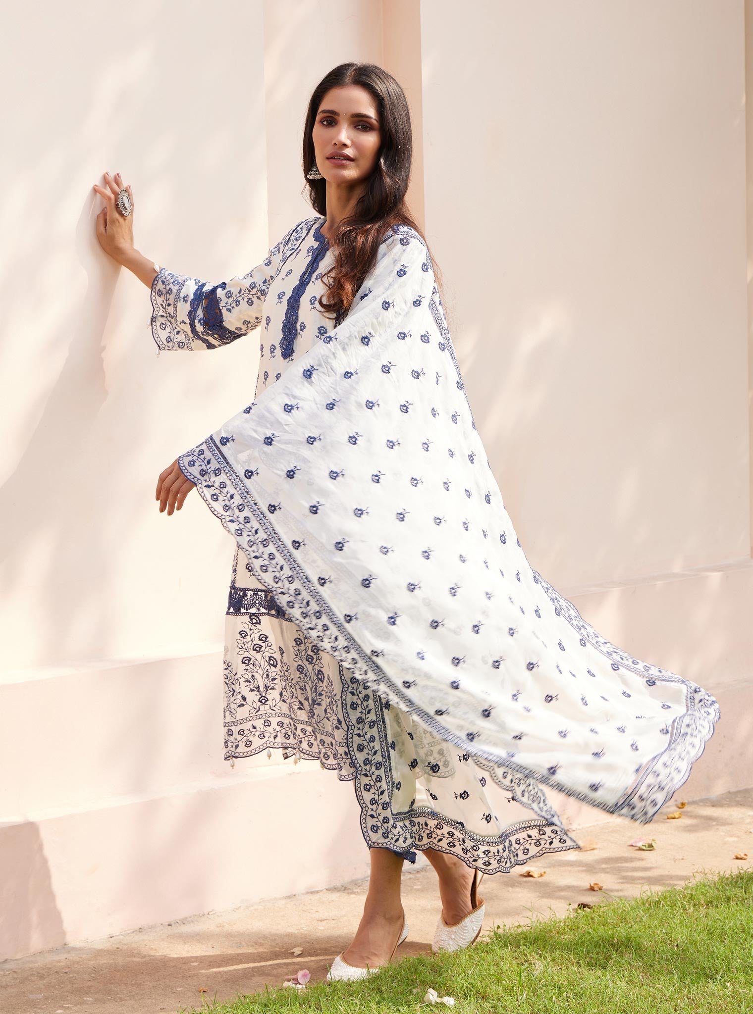 Svasti Pima Off White Kurta Set