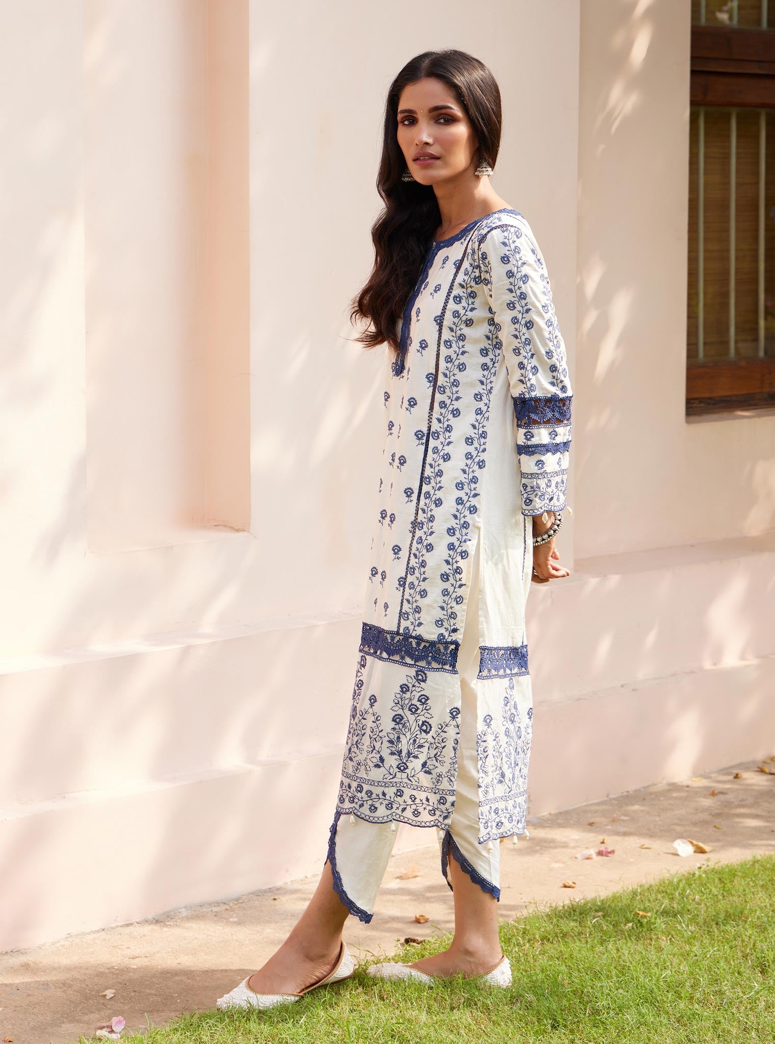Svasti Pima Off White Kurta Set