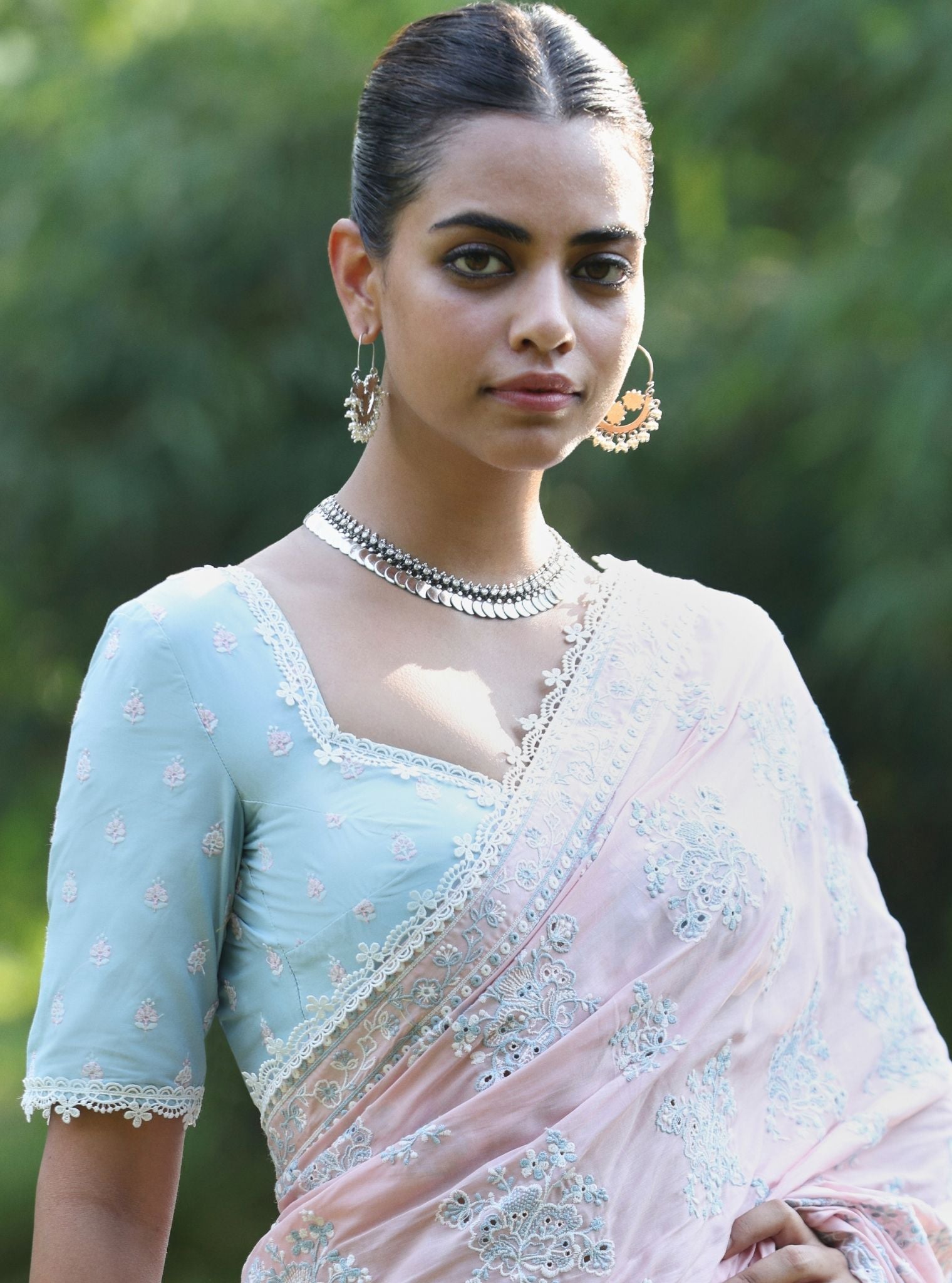 Yara Supima Cotton Pink Saree