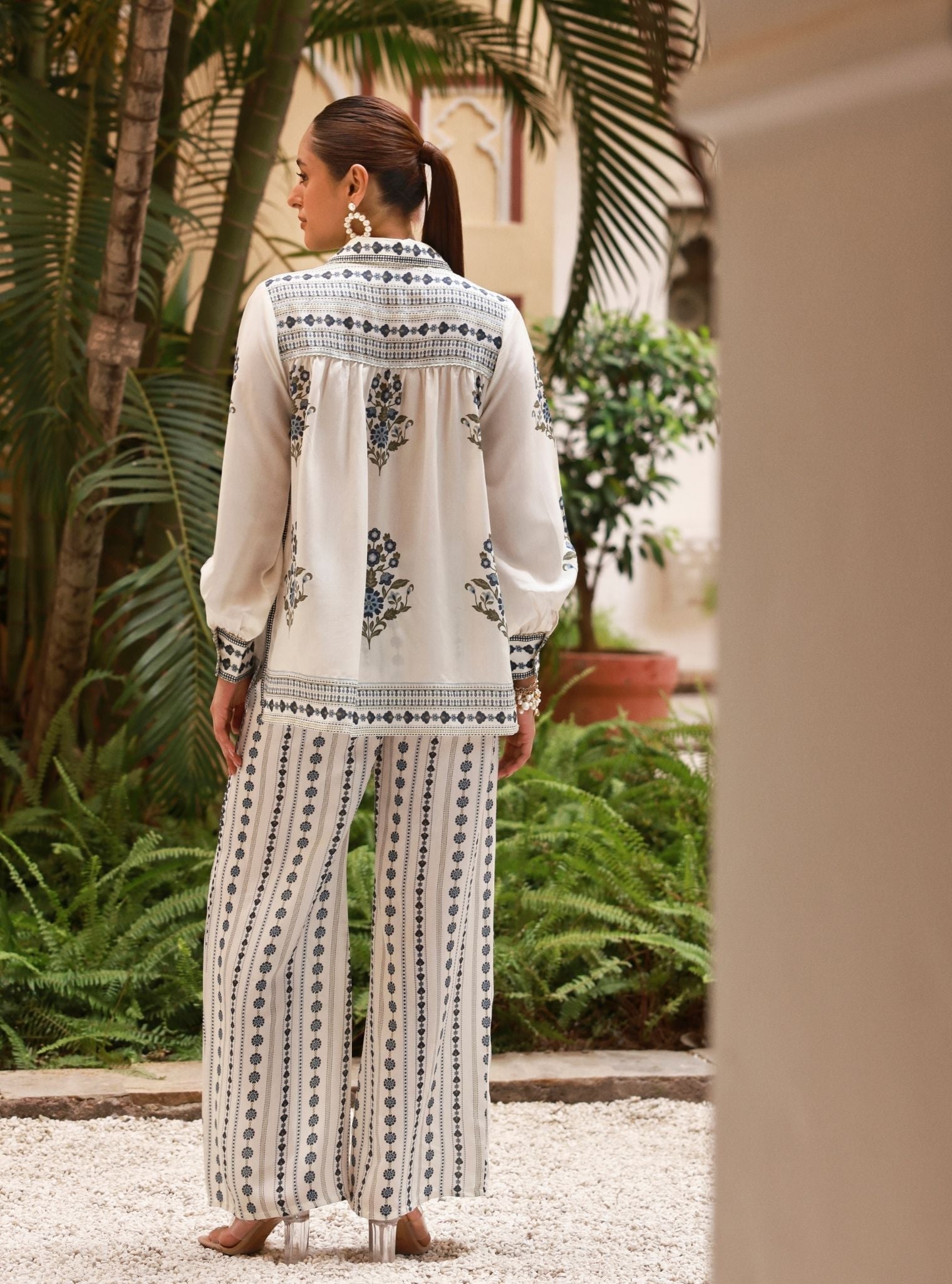 Svea Lawn Printed Off White Co-ord Set