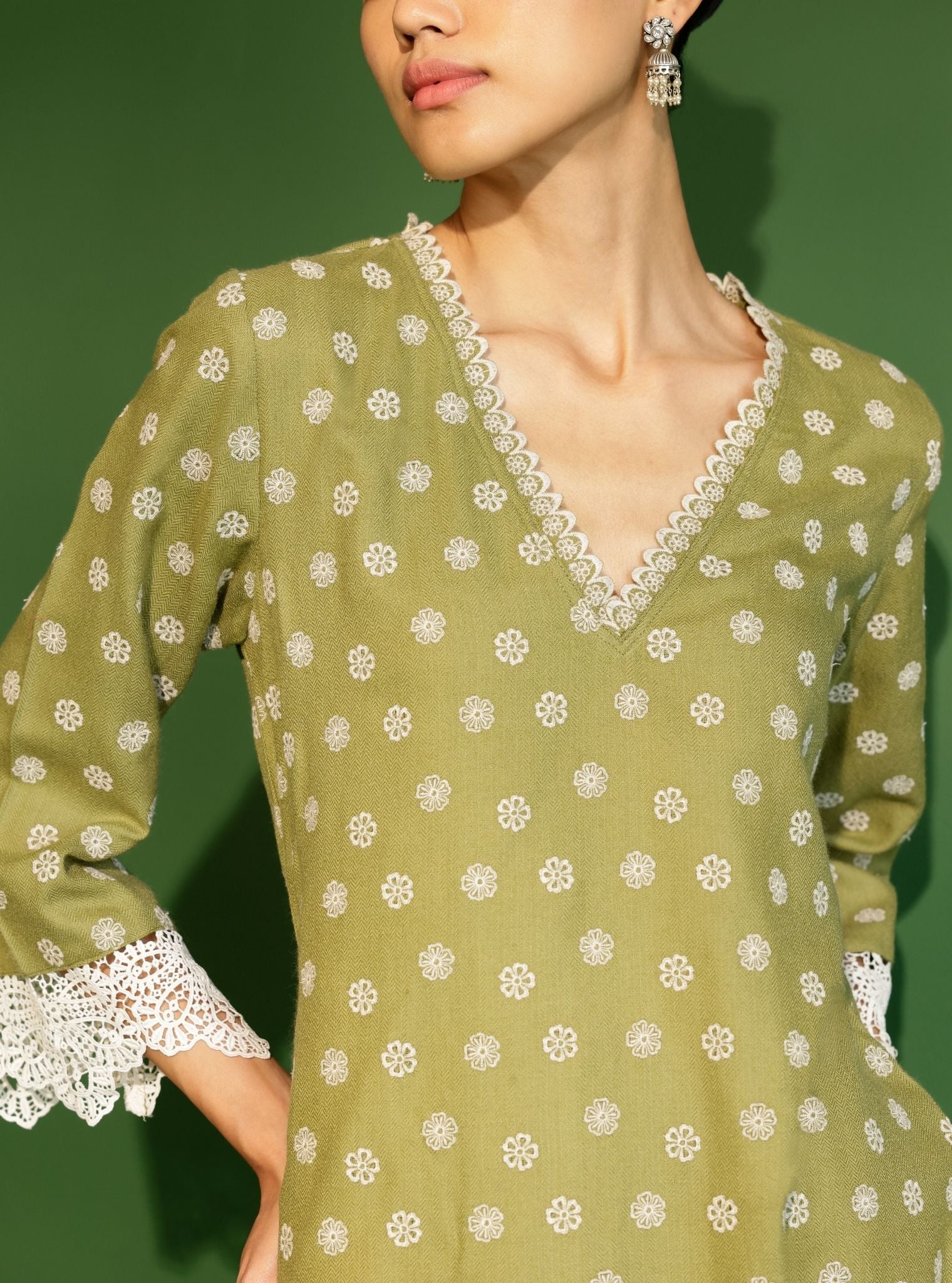 Arden Wool Green Co-ord Set