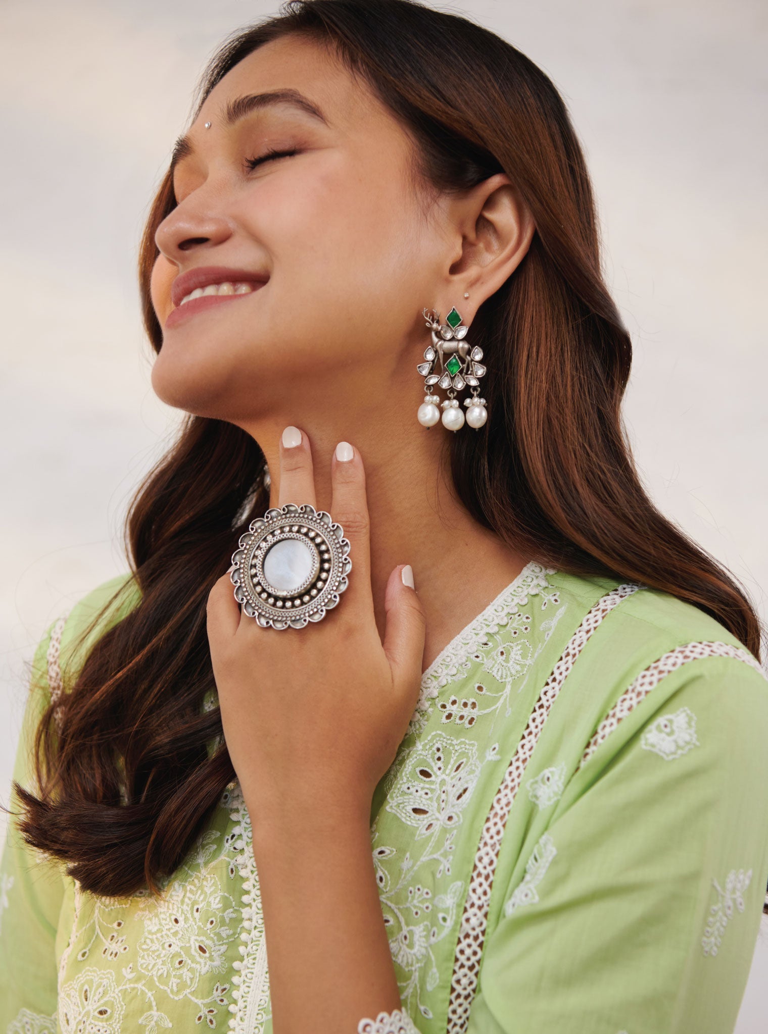 Chester Supima Cotton Green Kurta Set