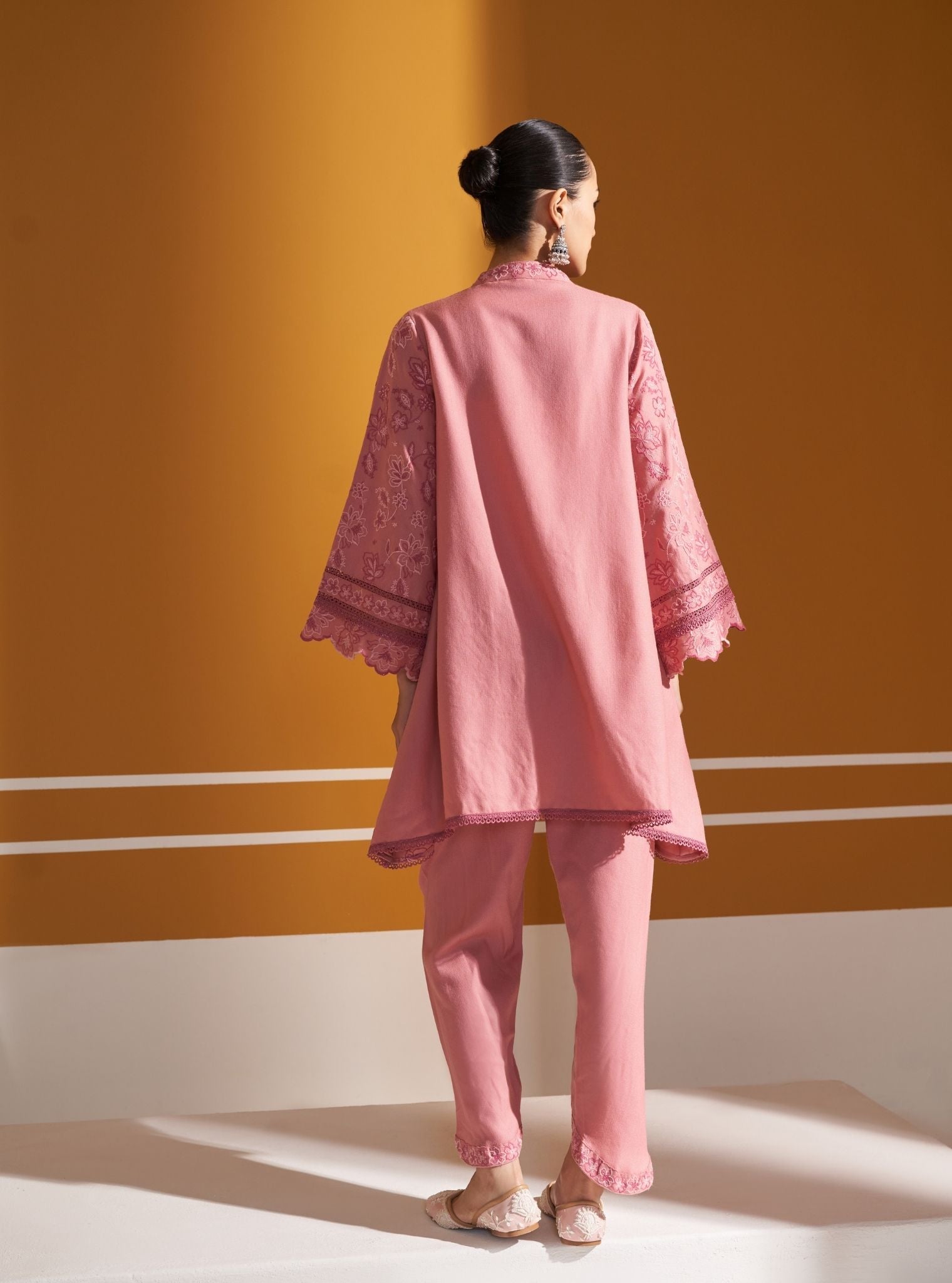 Ellis Wool Pink Kurta Set
