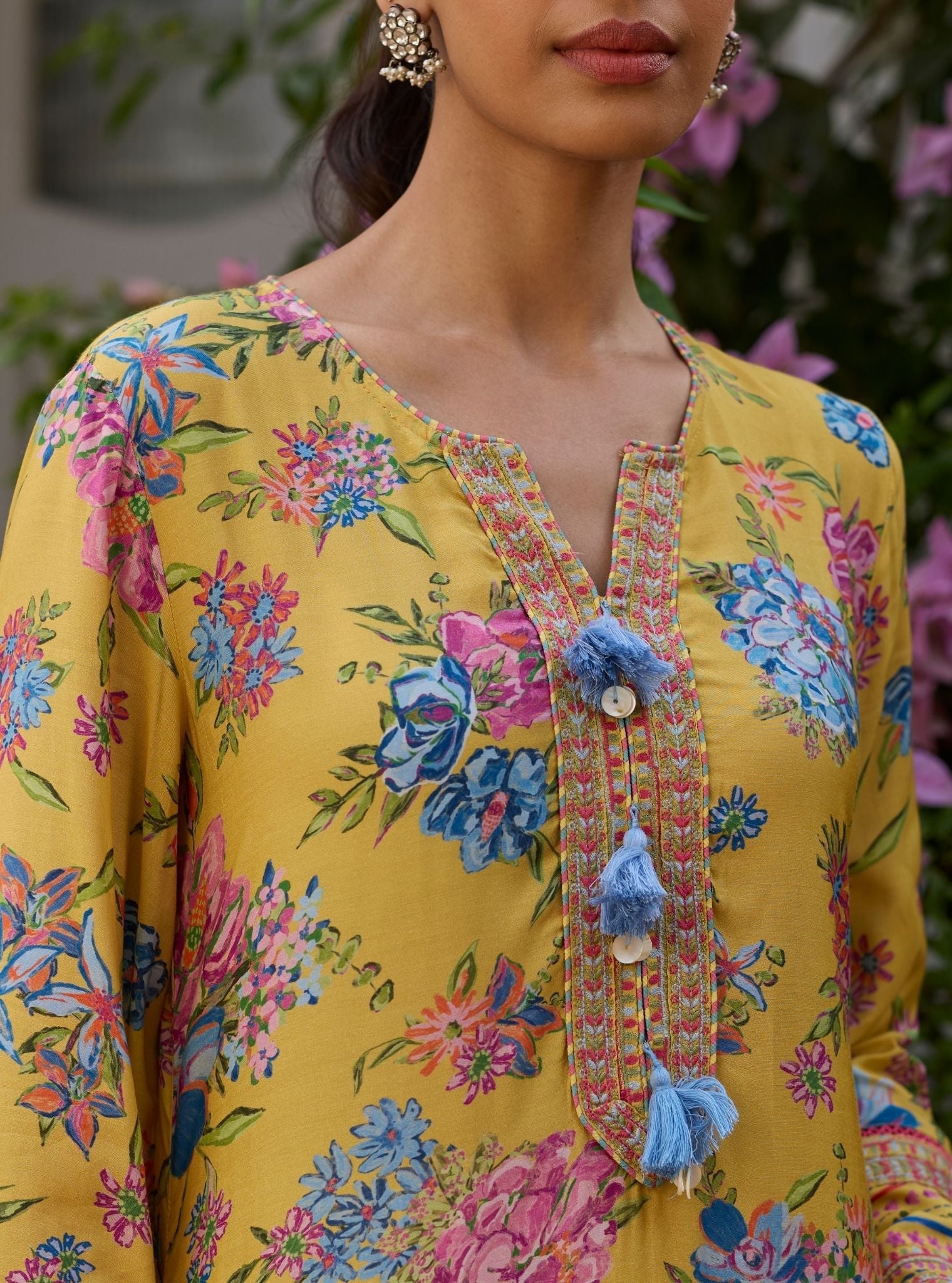 Savaan Lawn Yellow Kurta Set