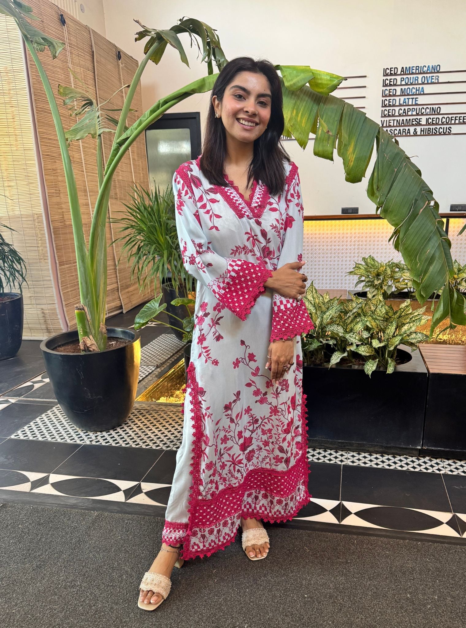 Diti Lawn Printed Blue Kurta Set