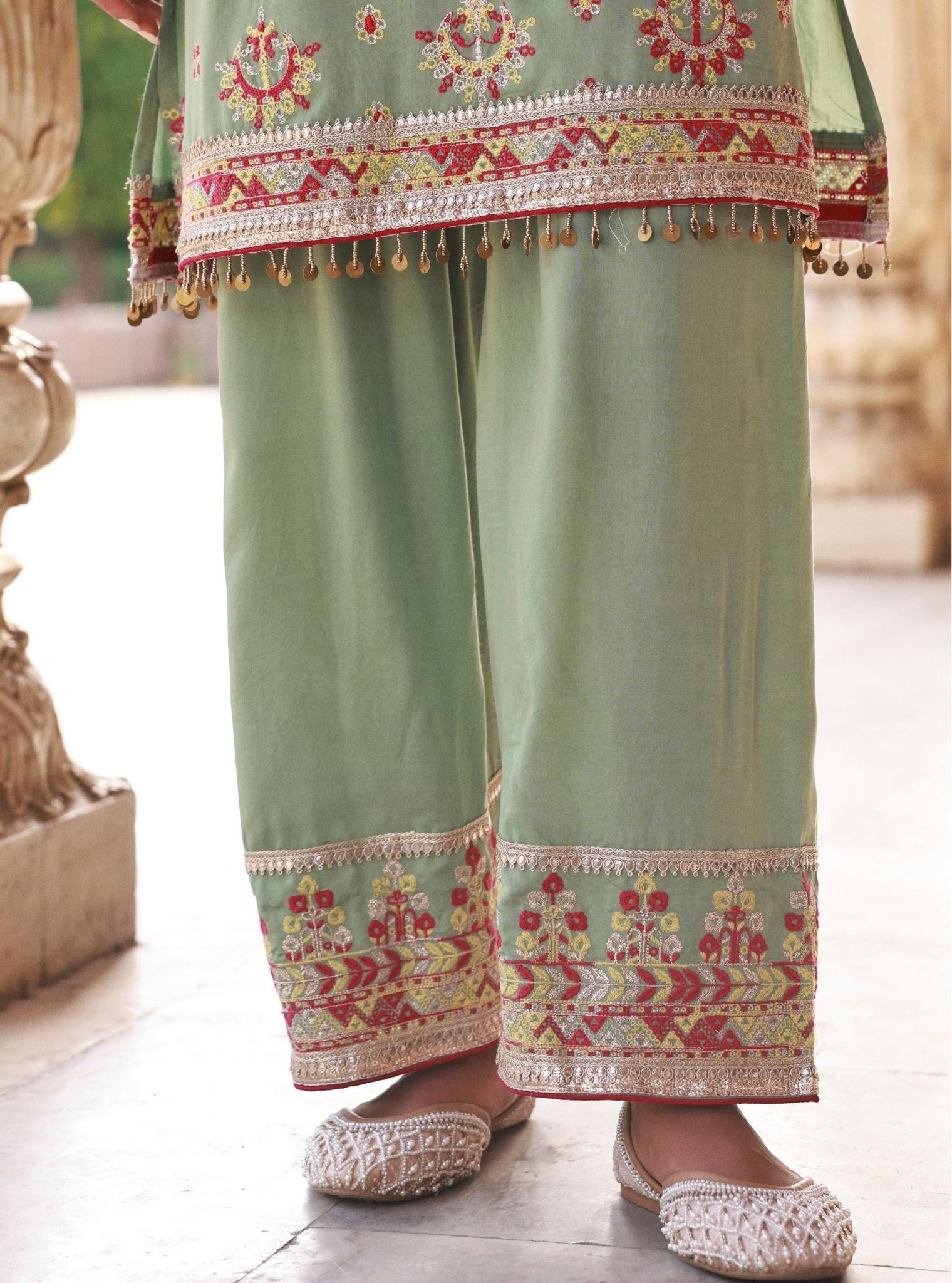 Noreya Lawn Sage Green Kurta Set