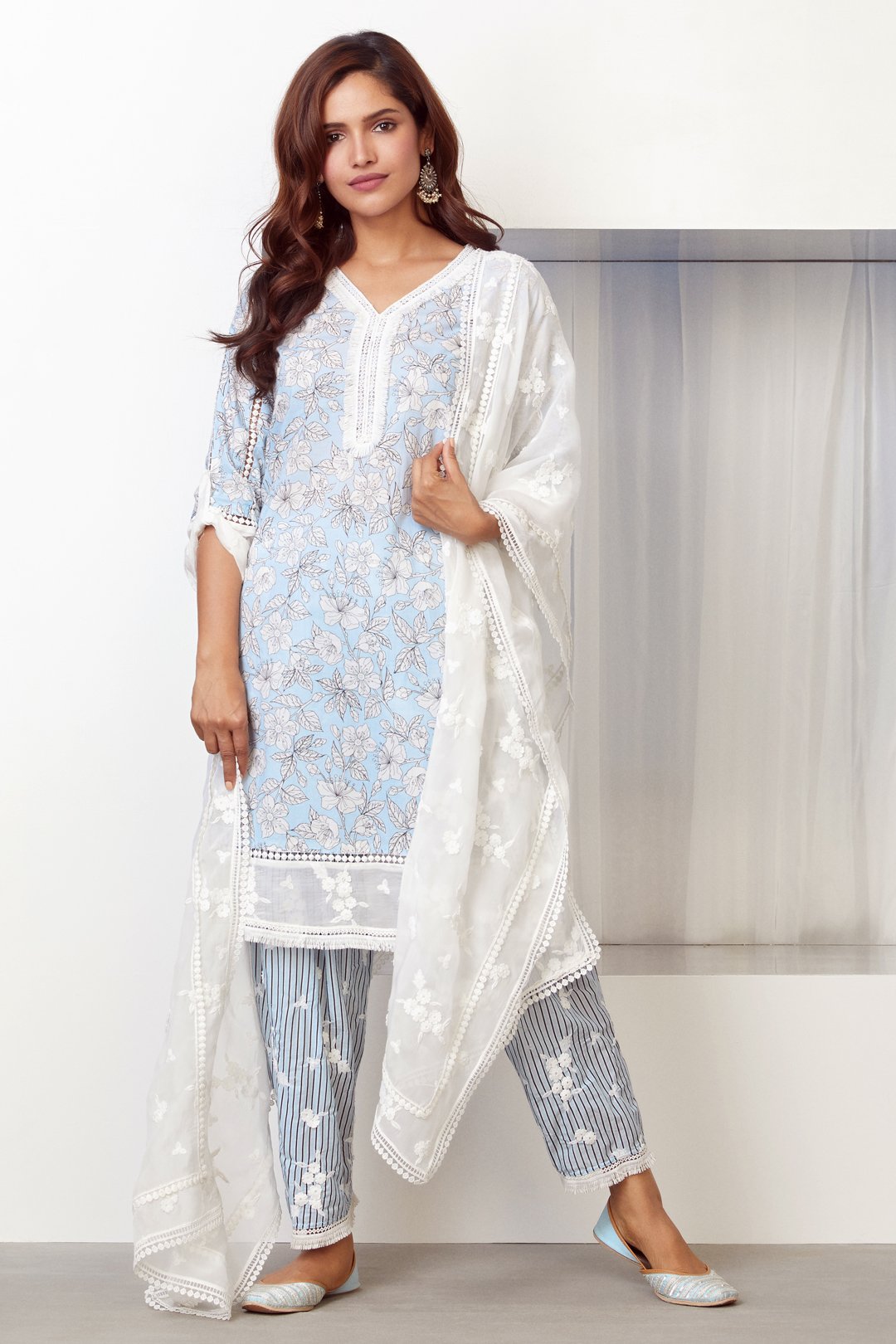 Mulmul Supima Cotton Dollis Organza Dupatta