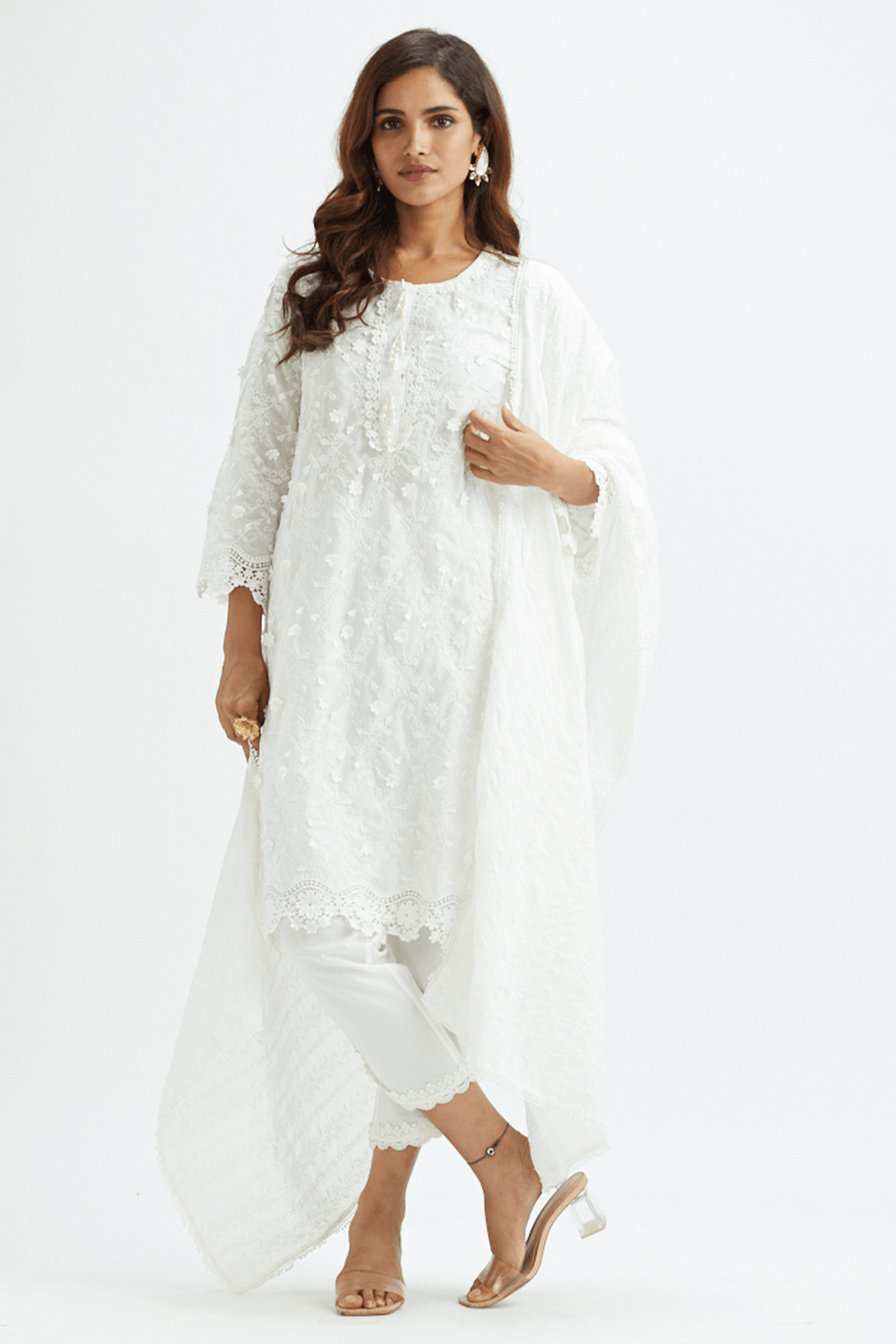 Baybreeze Supima Cotton White Kurta
