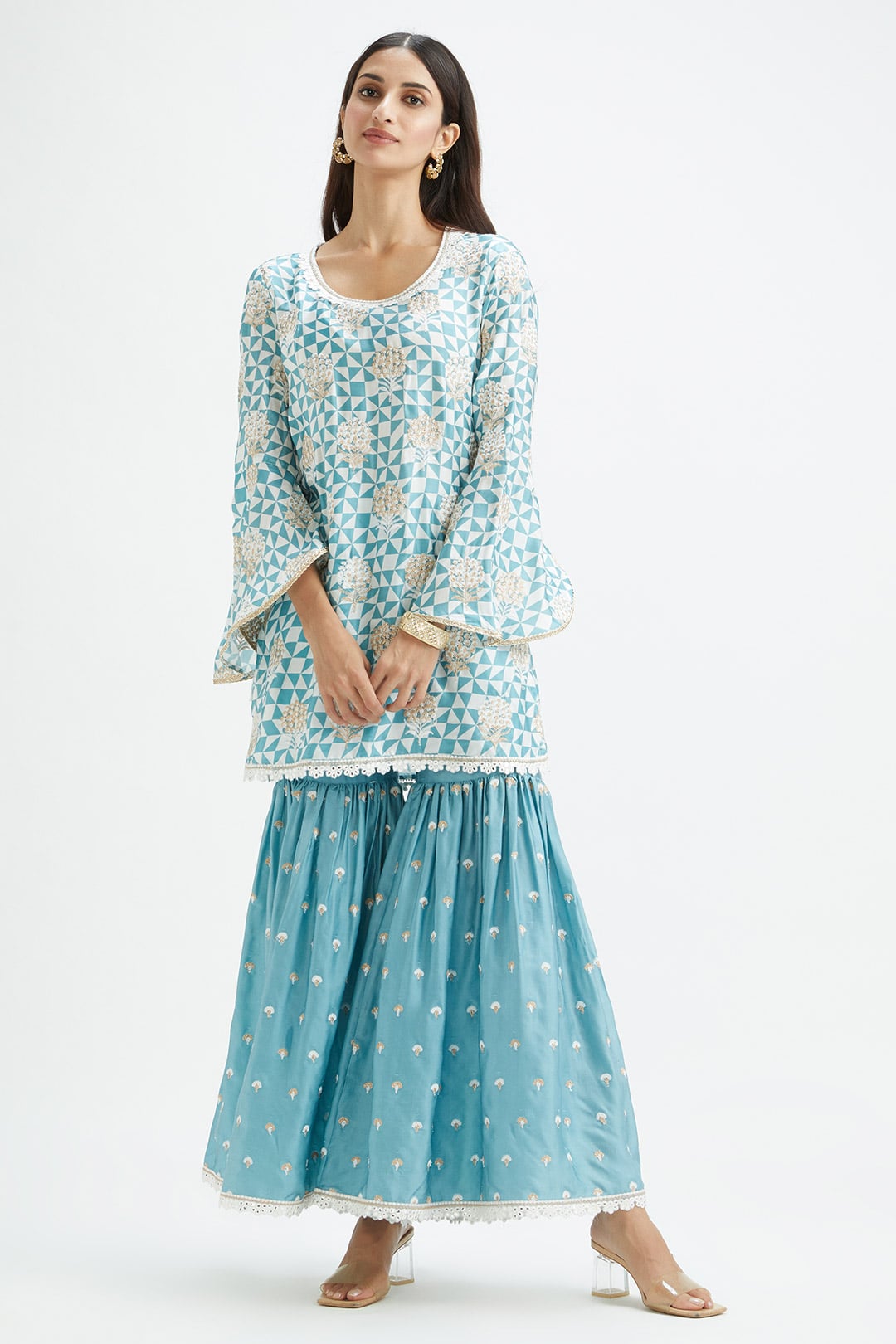 Camden Teal Kurta