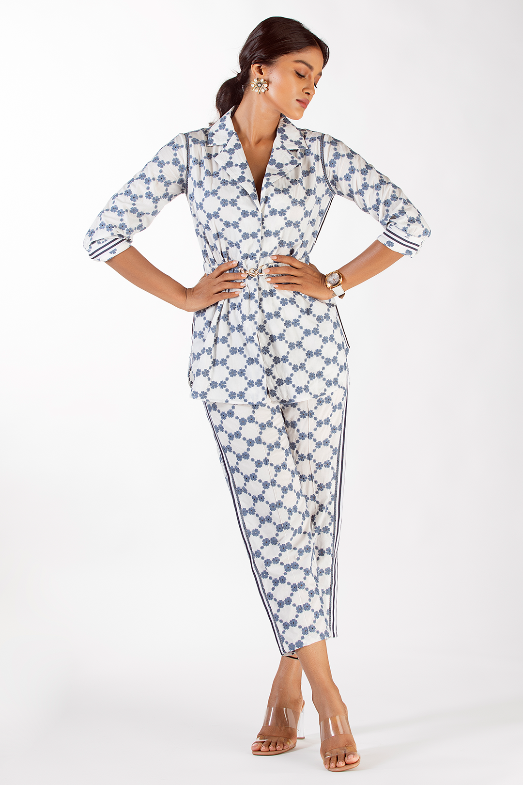 Kenza Supima Cotton White Co-ord Set