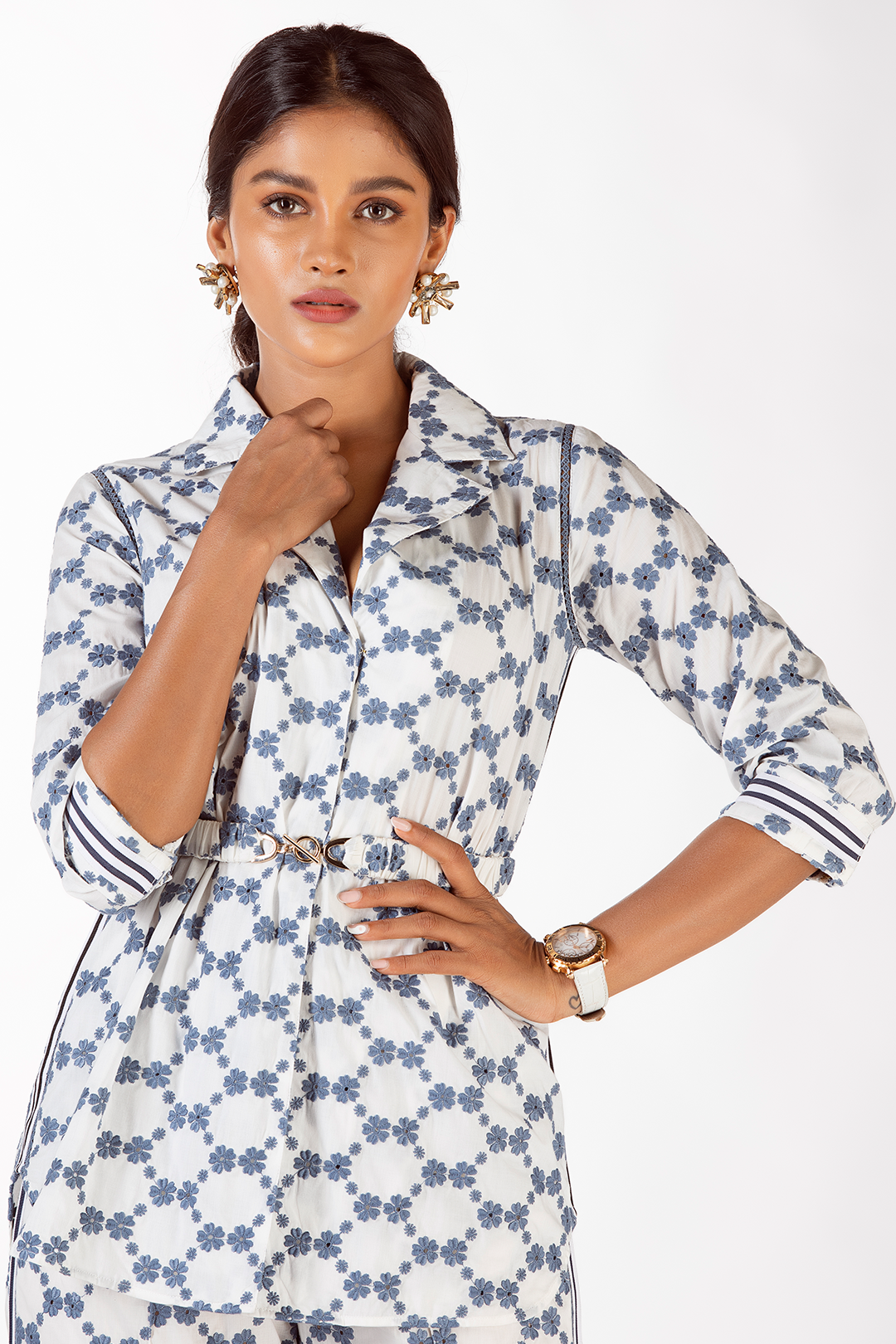 Kenza Supima Cotton White Co-ord Set