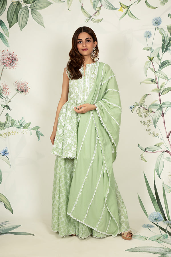 Magnolia Kurta Green