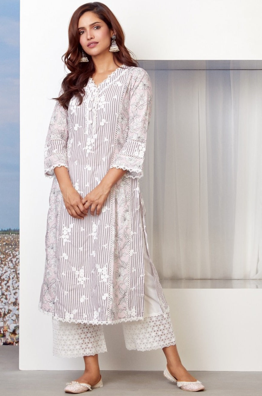 Mulmul Supima Cotton Carnaby Kurta