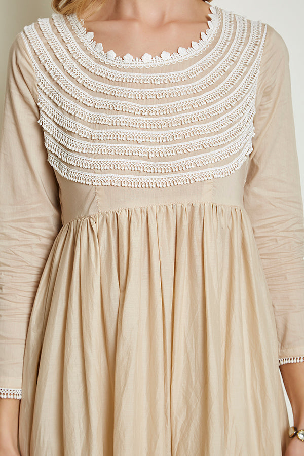 Marigold Kurta Beige