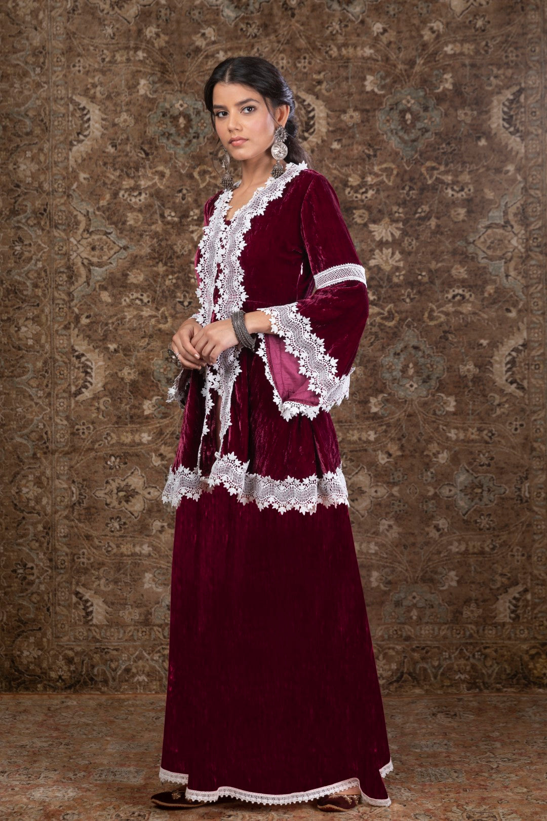Makhmal Pine Kurta