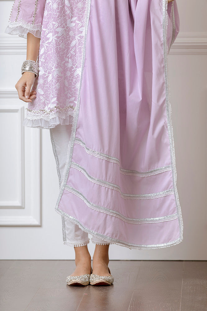 Hana Lilac Kurta Set