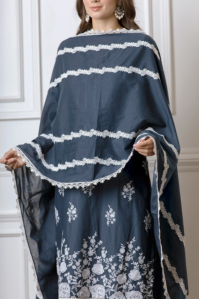Mulmul Camellia Dupatta