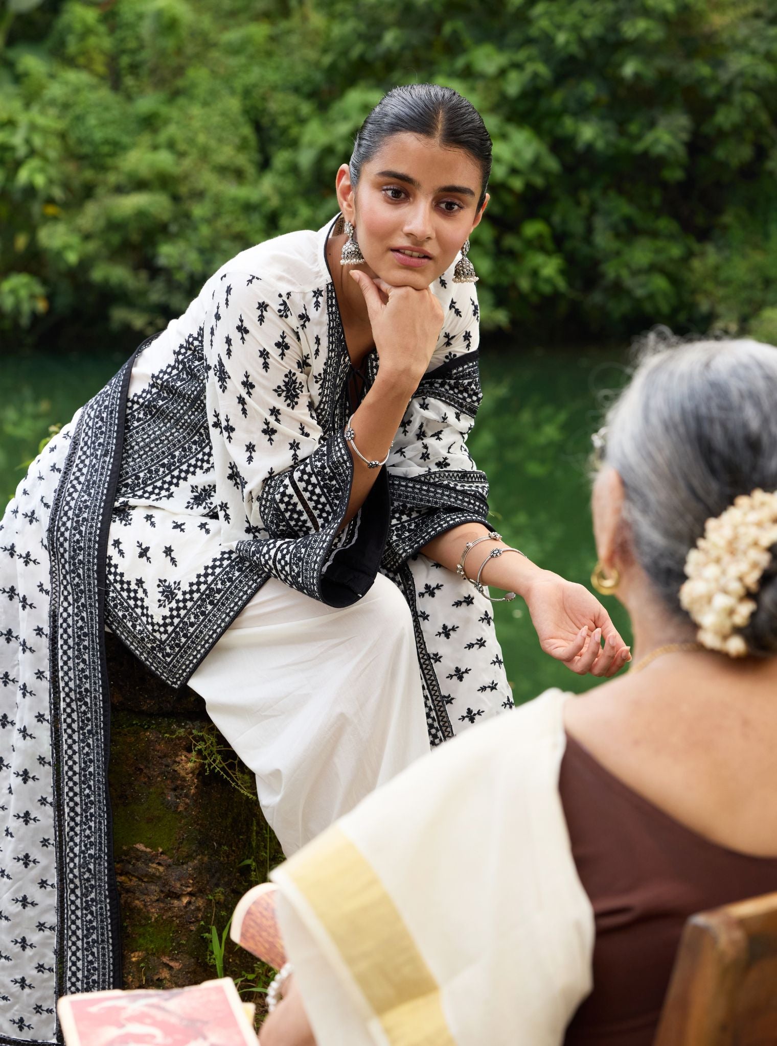 Sree Supima Cotton Off White Kurta Set