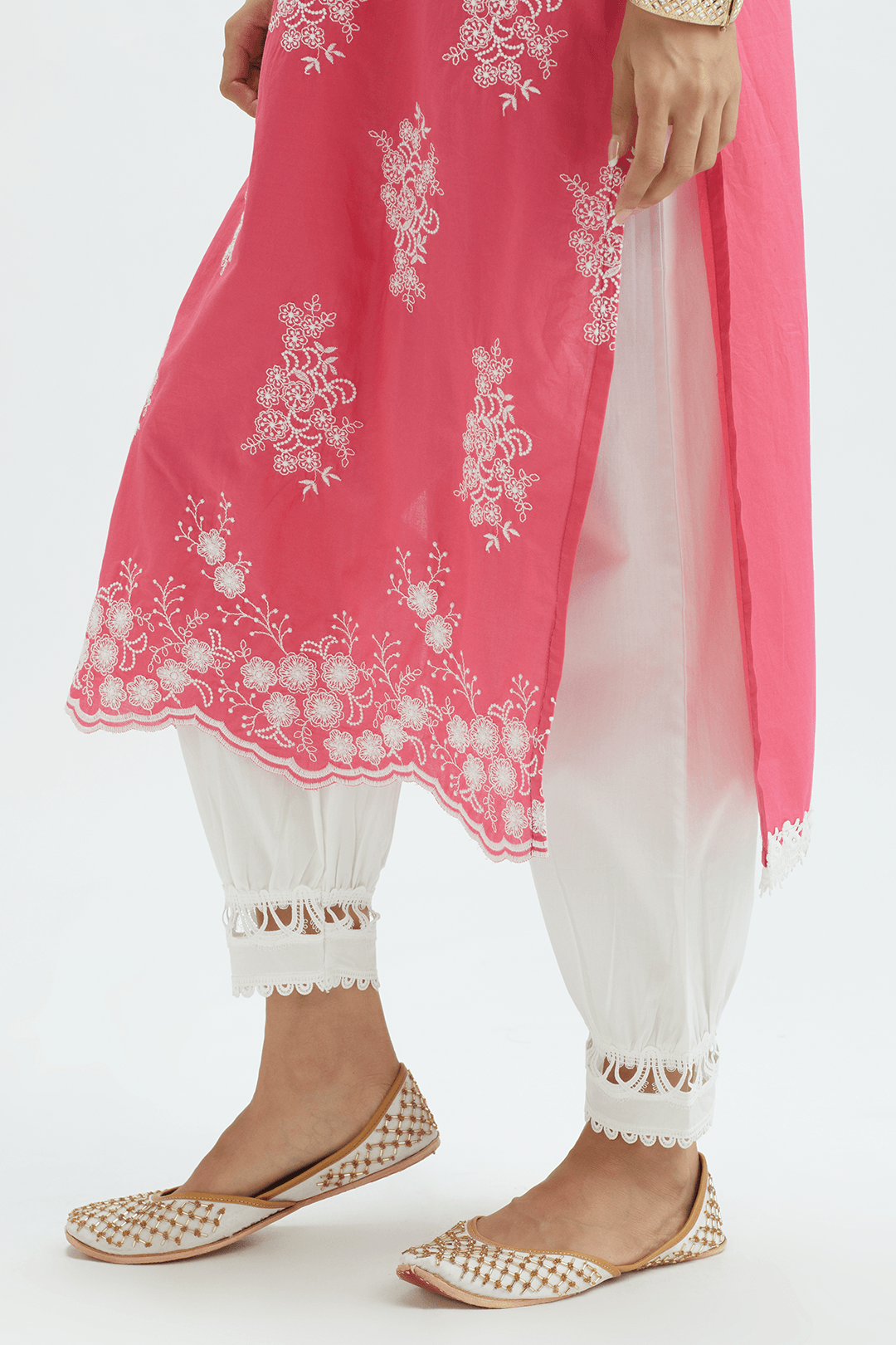 Perla Supima Cotton Pink Kurta set