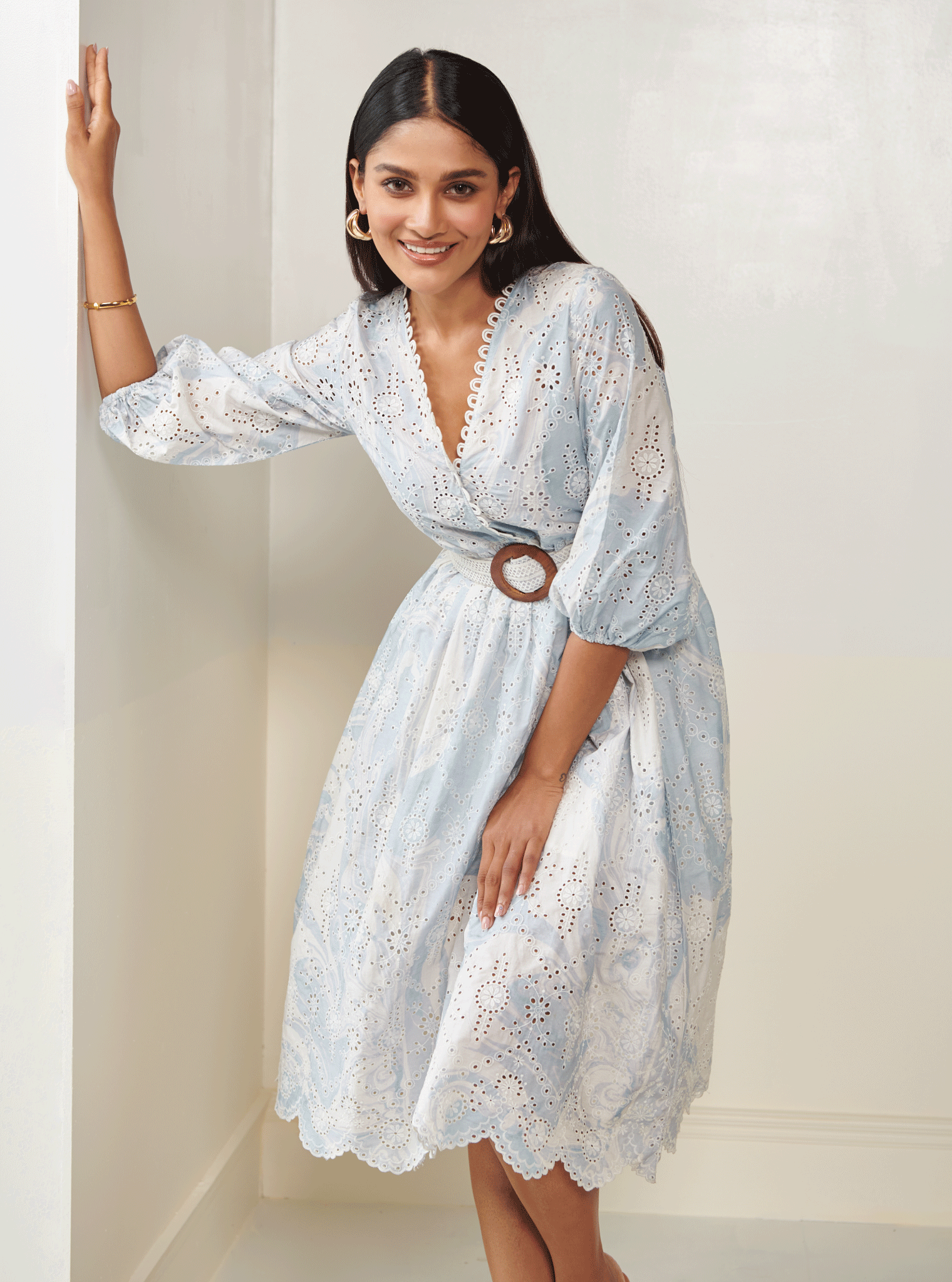 Nero Supima Cotton Blue Dress