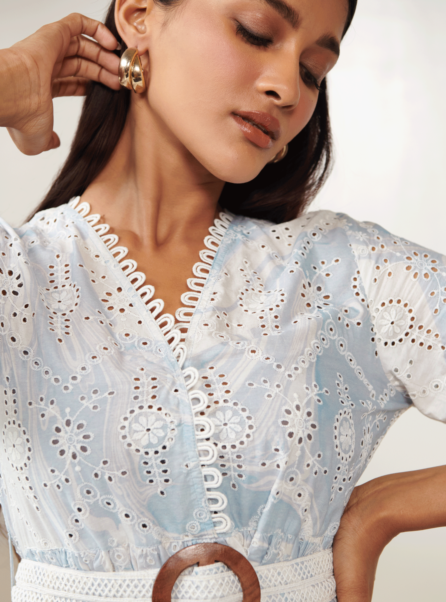 Nero Supima Cotton Blue Dress