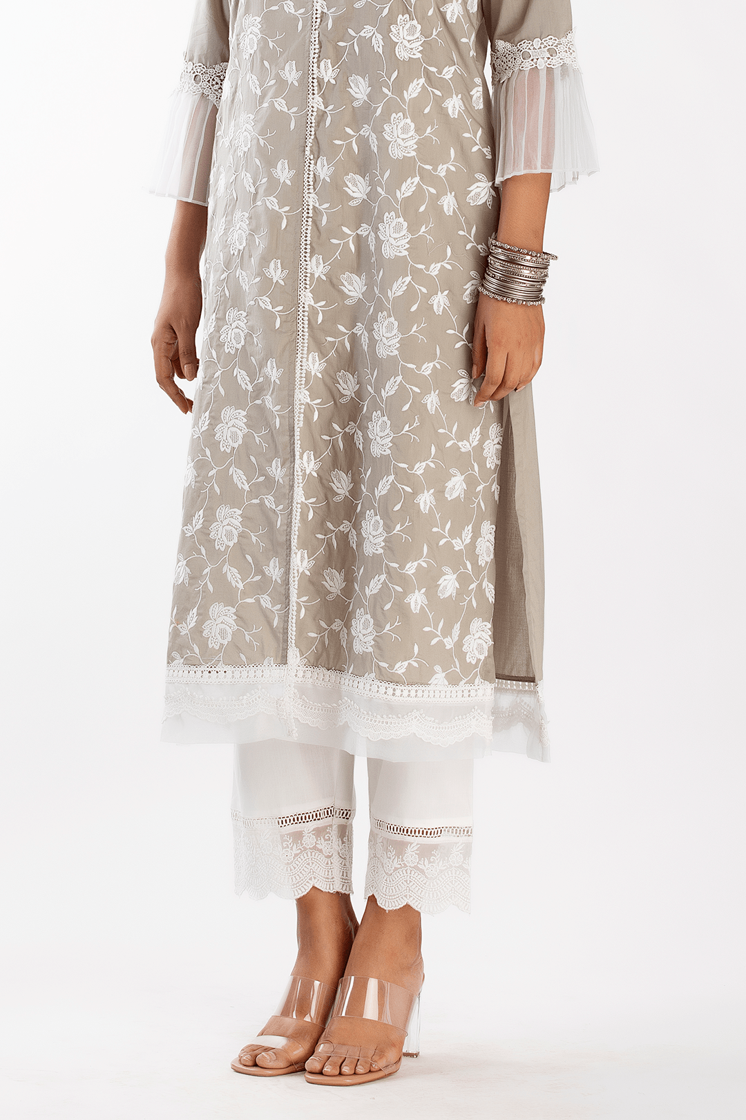 Dusk Supima Cotton Grey Kurta Set