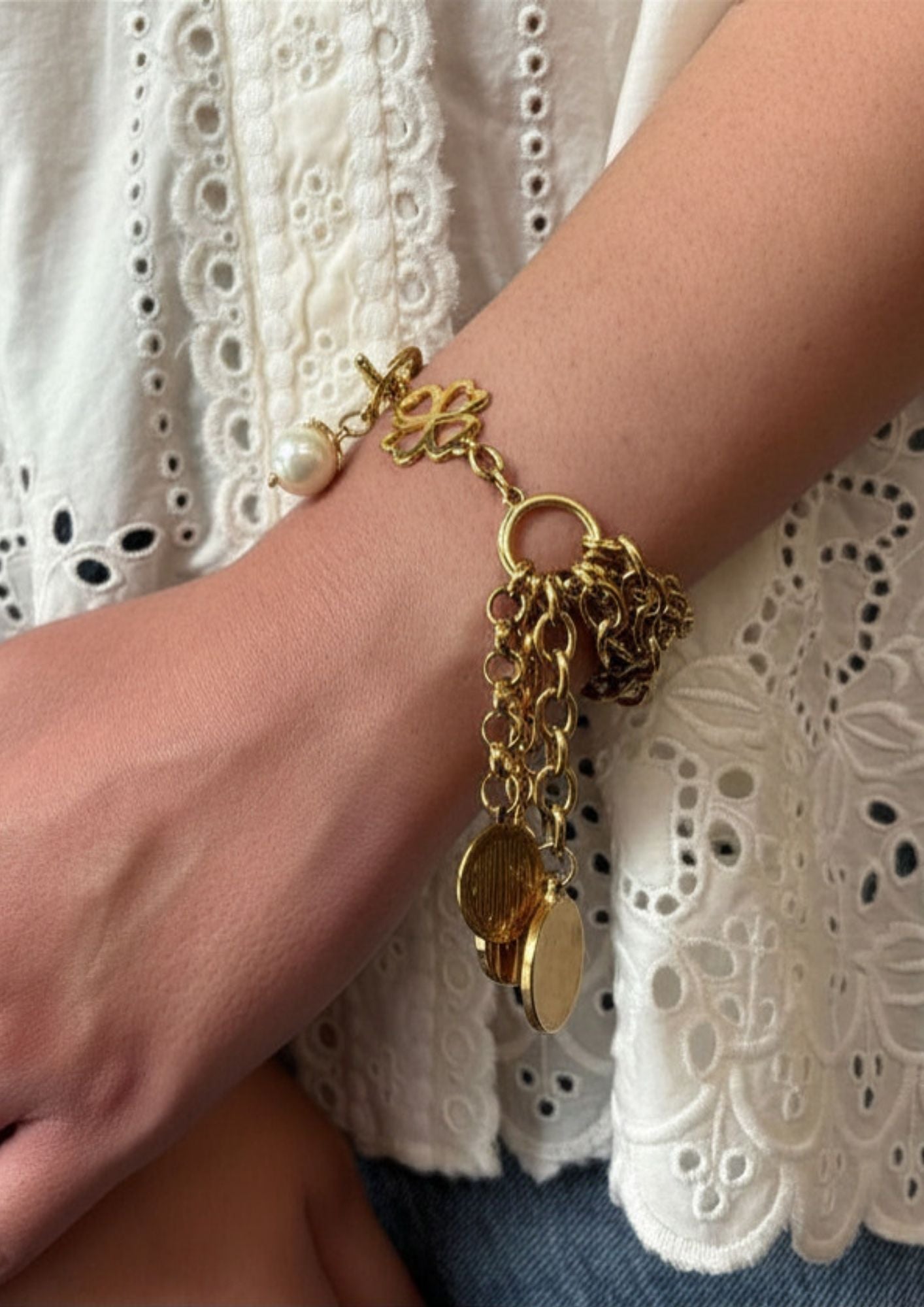 Coin Cascade Bracelet
