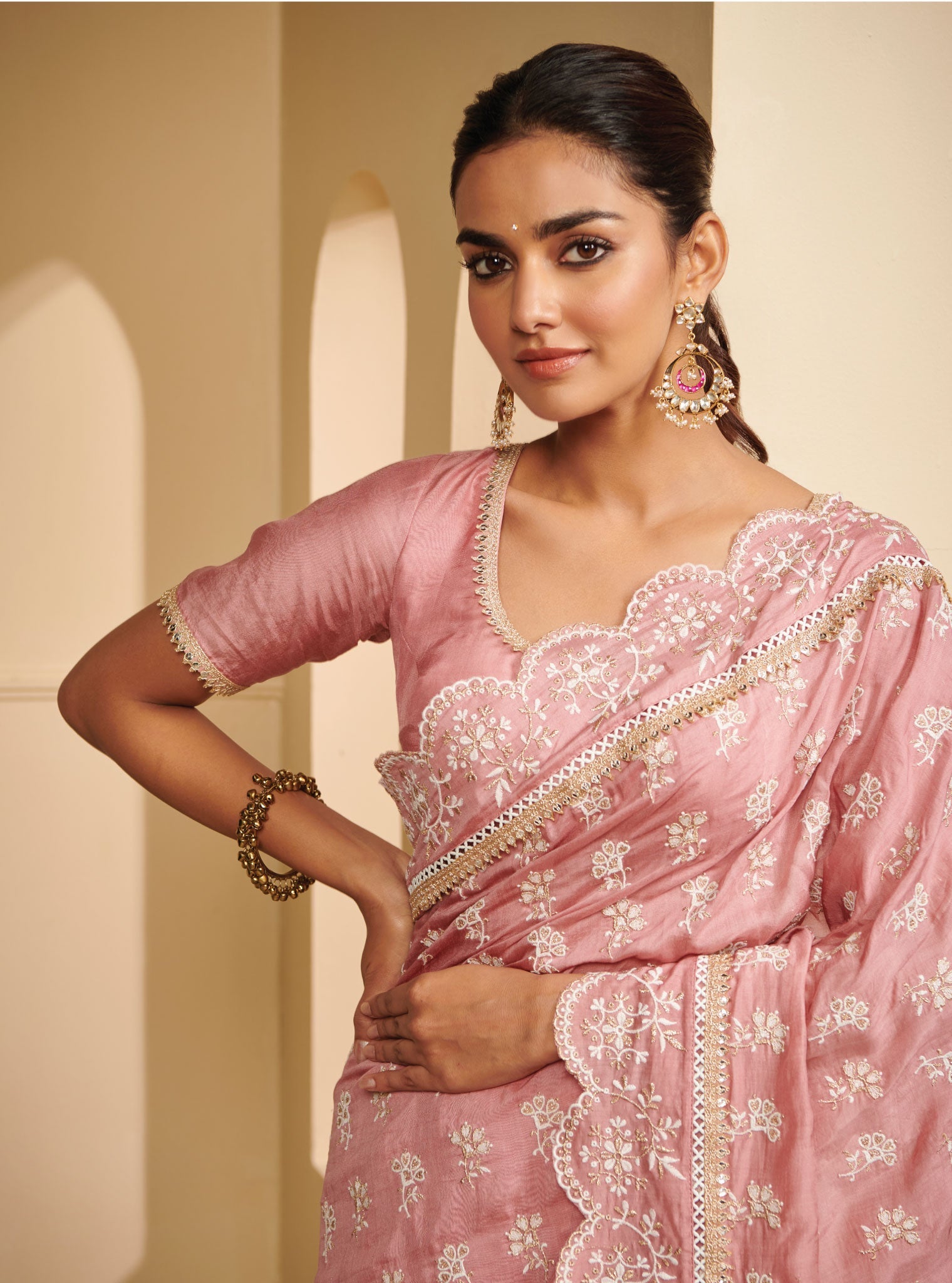 Nirvana Silk Mauve Saree