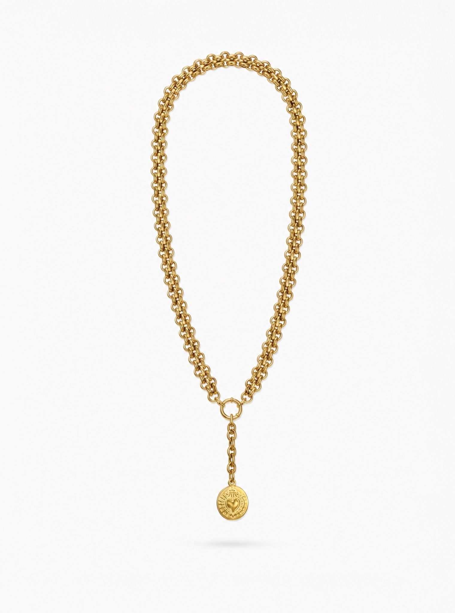Twisted Rope Heart Necklace