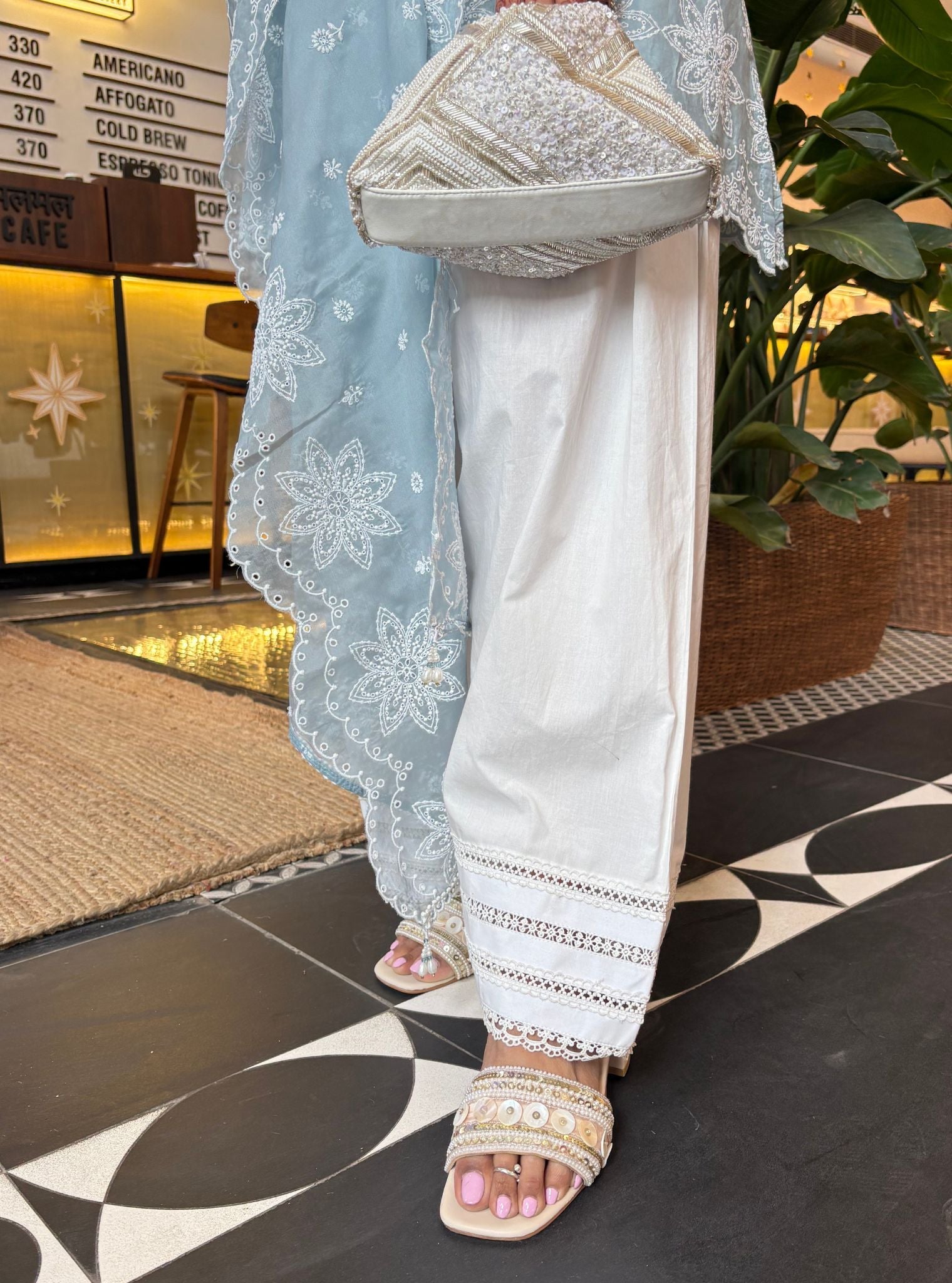 Zoa Supima Cotton Blue Kurta Set