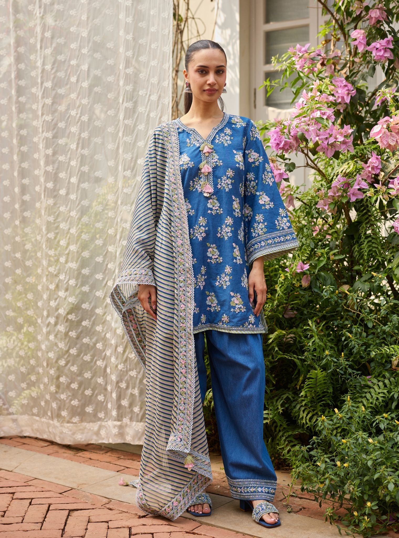 Lavo Denim Kurta Set